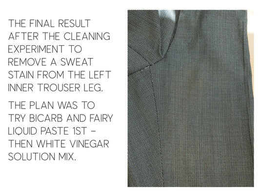 Cleaning a 1960s vintage wool suit