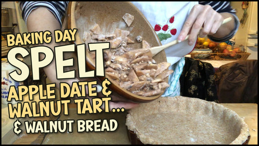 Baking Day Spelt Apple, Date & Walnut Pie & Walnut Soda Bread