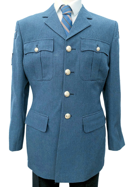 Vintage 70s 80s RAF No.1 Dress Uniform Tunic • Airmen Trade Patches