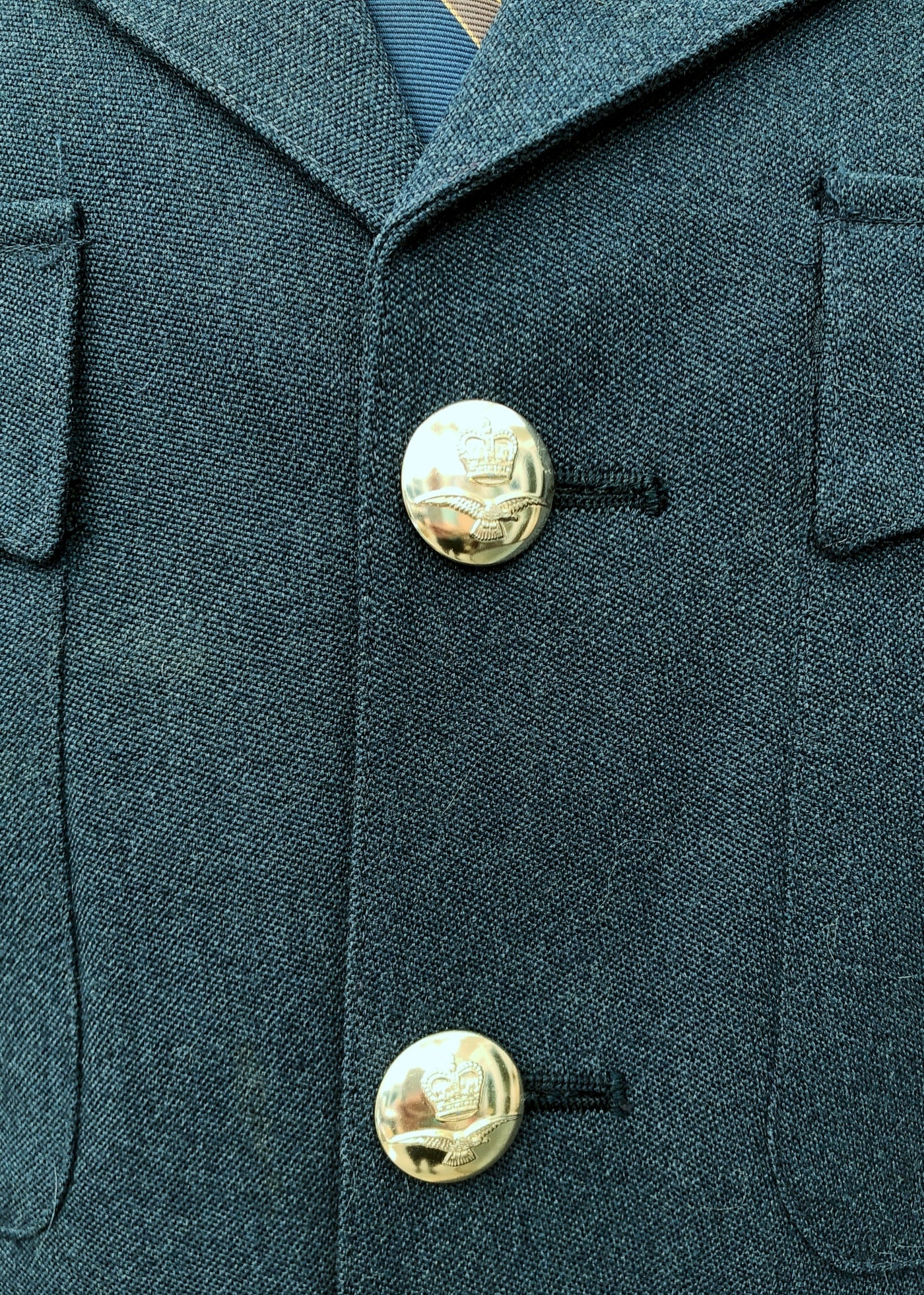 Vintage 70s 80s RAF No.1 Dress Uniform Tunic • Airmen Trade Patches