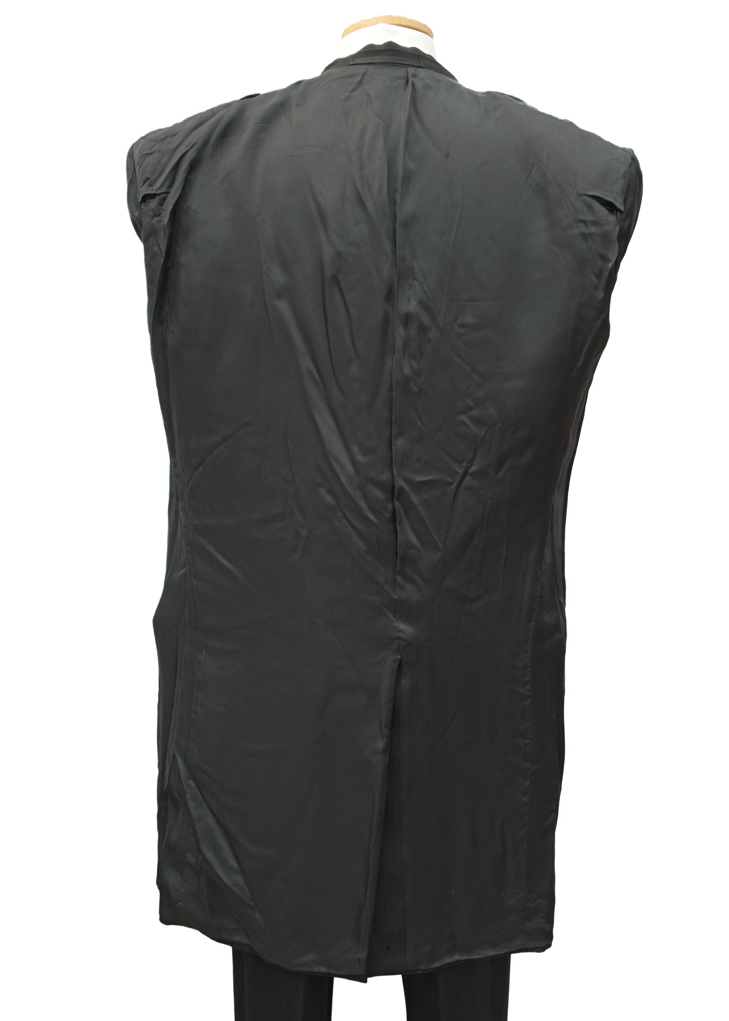 Mens Vintage Black Drape Frock Coat • Morning Coat • 38LA Chest