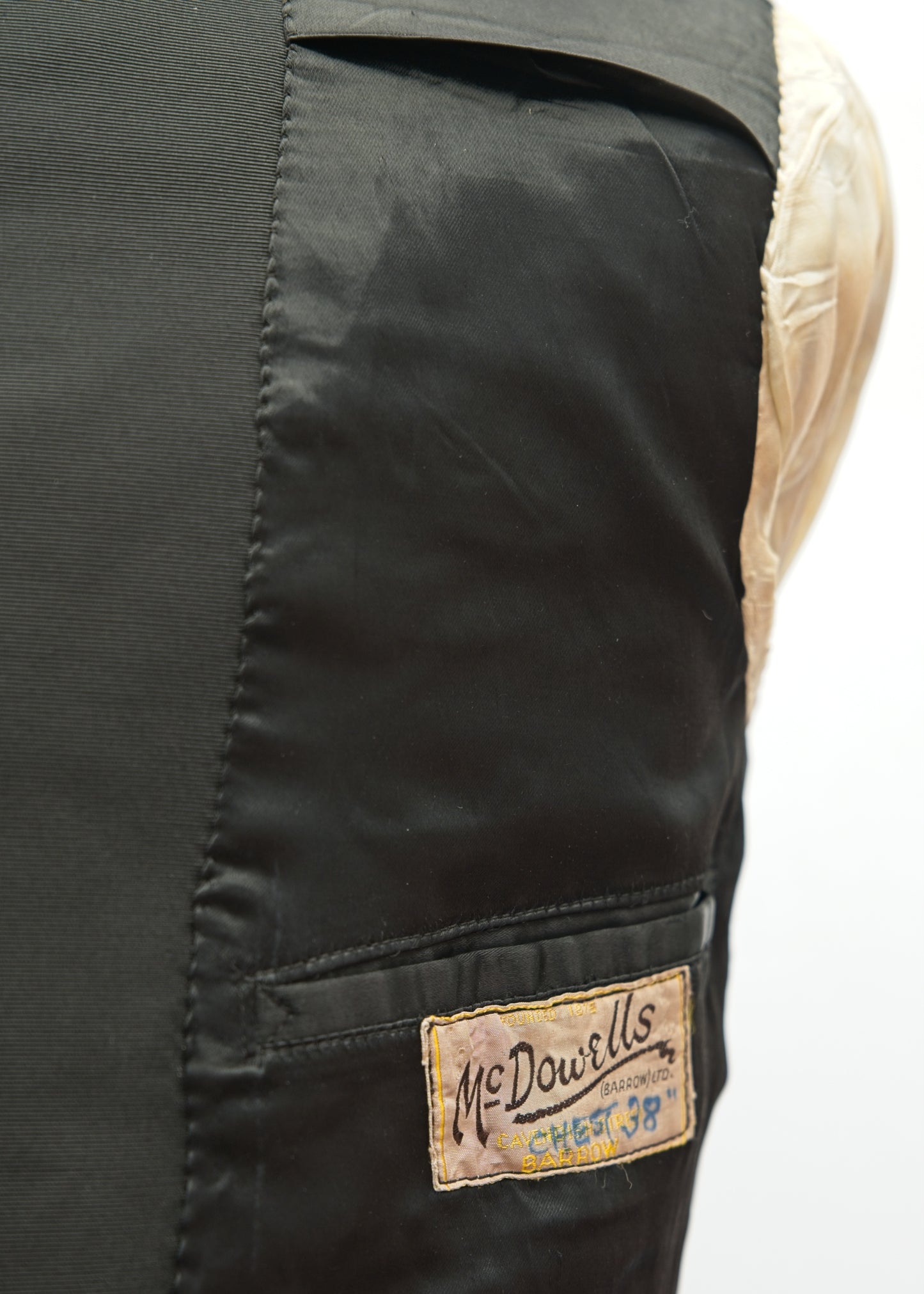 1930s Vintage Shawl Collar Tuxedo Dinner Jacket • McDowell's 38"