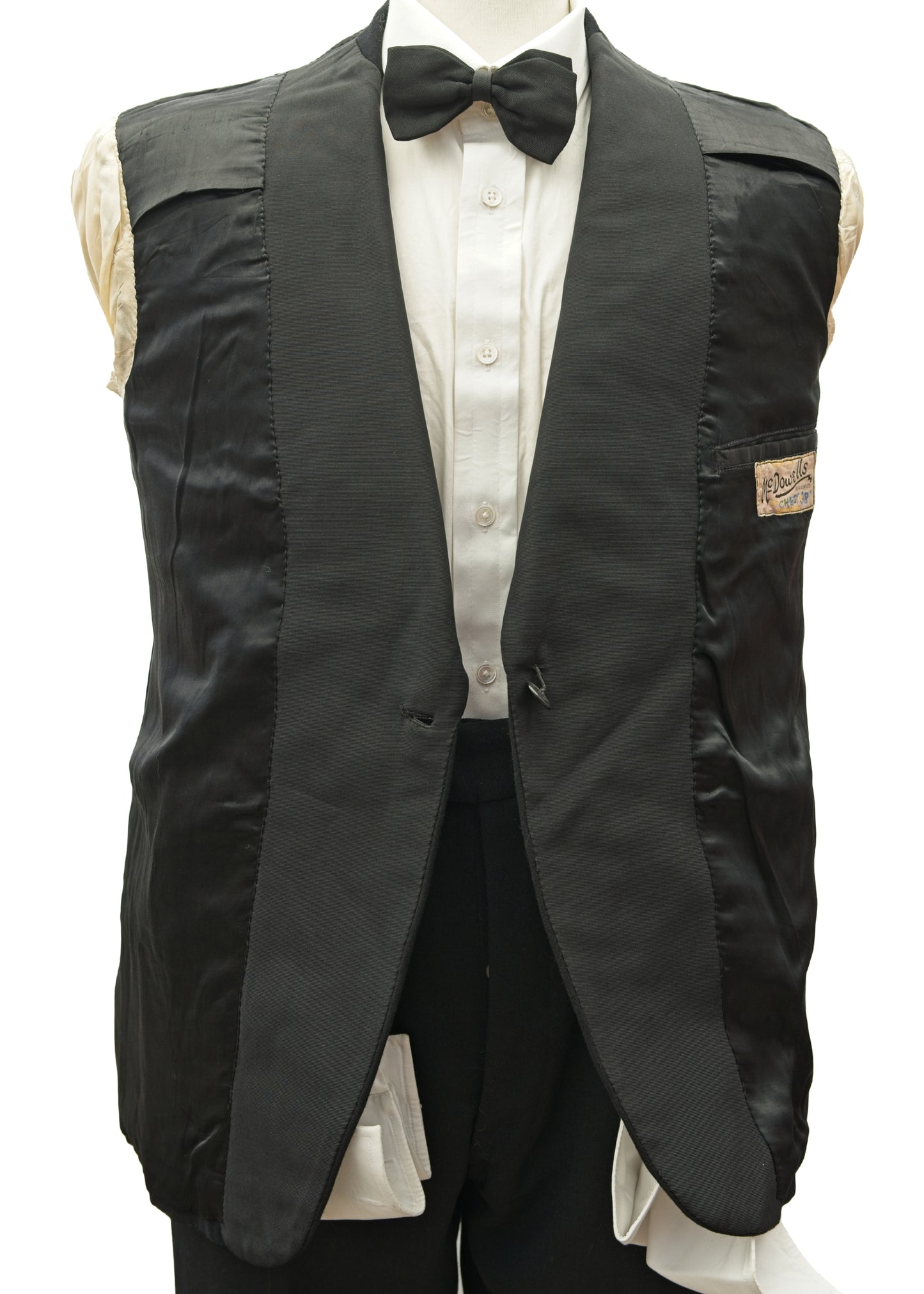1930s Vintage Shawl Collar Tuxedo Dinner Jacket • McDowell's 38"