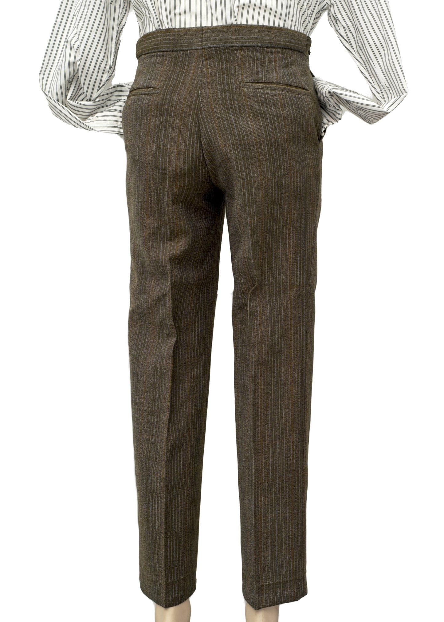 Vintage Brown Striped 2 Piece Wool Suit by DAKS • 38R