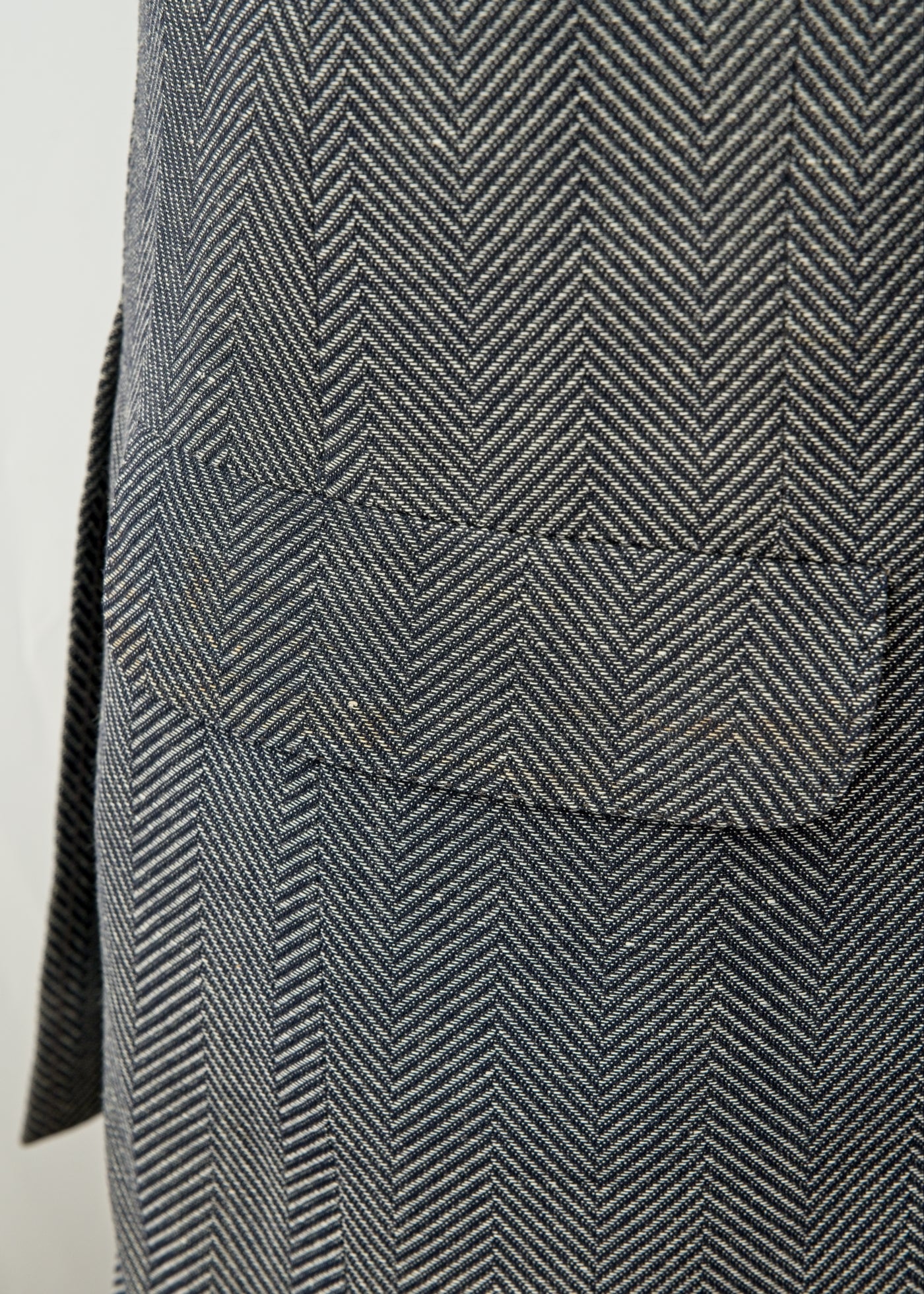 Men's Preloved Grey Herringbone Crombie Jacket Blazer 40" Regular