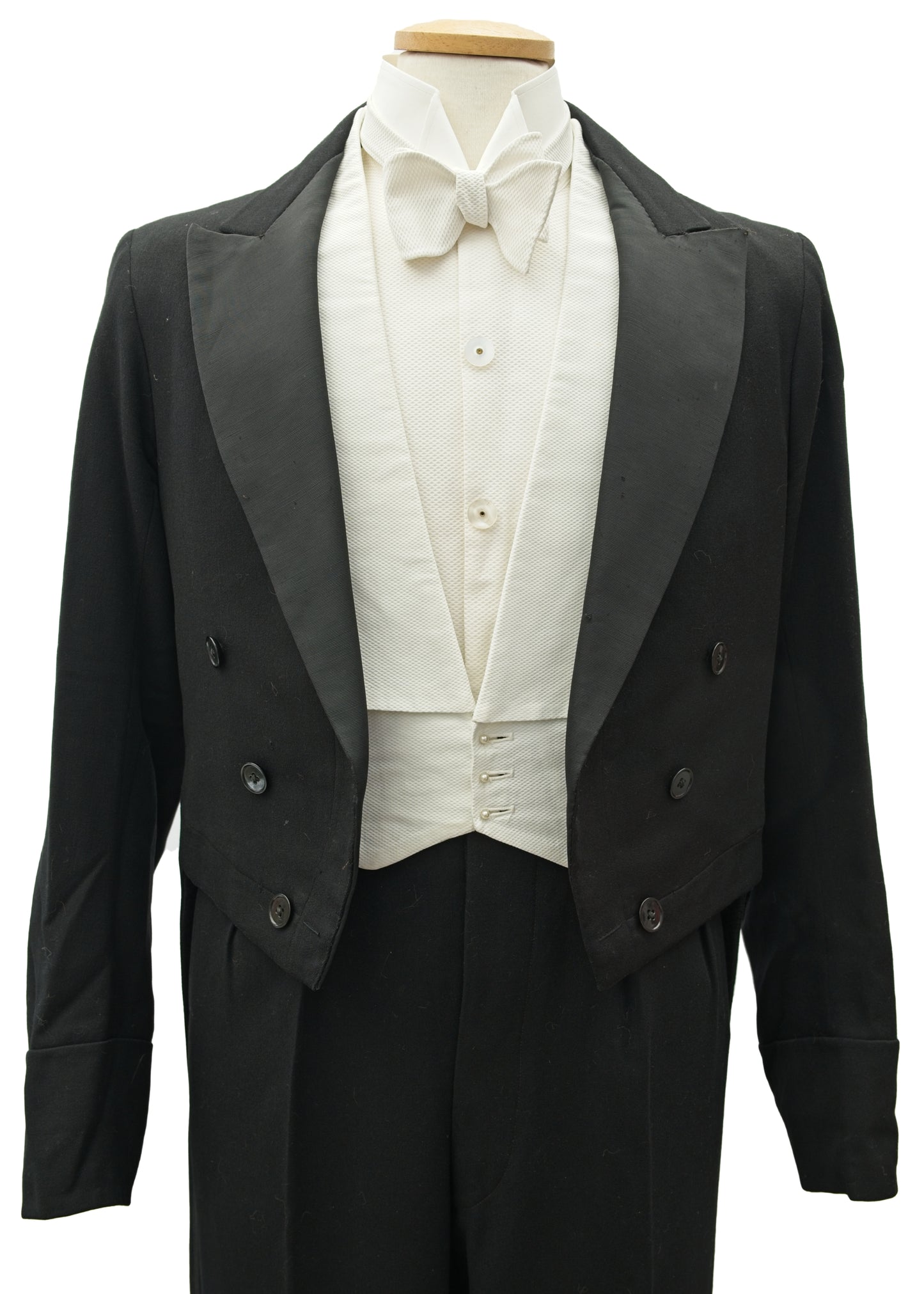 Vintage Victorian Formal Evening White Tie Tail Coat • 40"