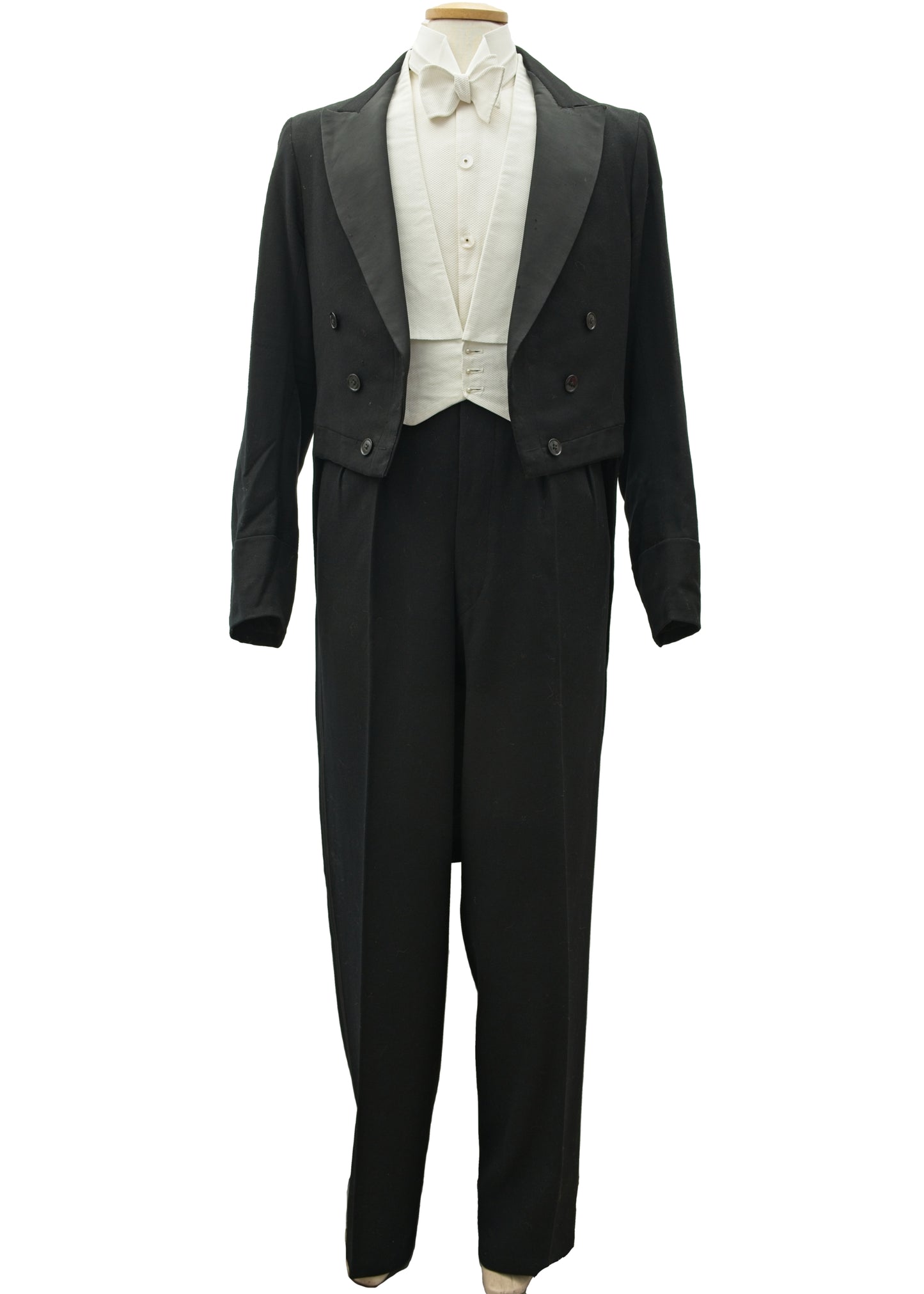 Vintage Victorian Formal Evening White Tie Tail Coat • 40"