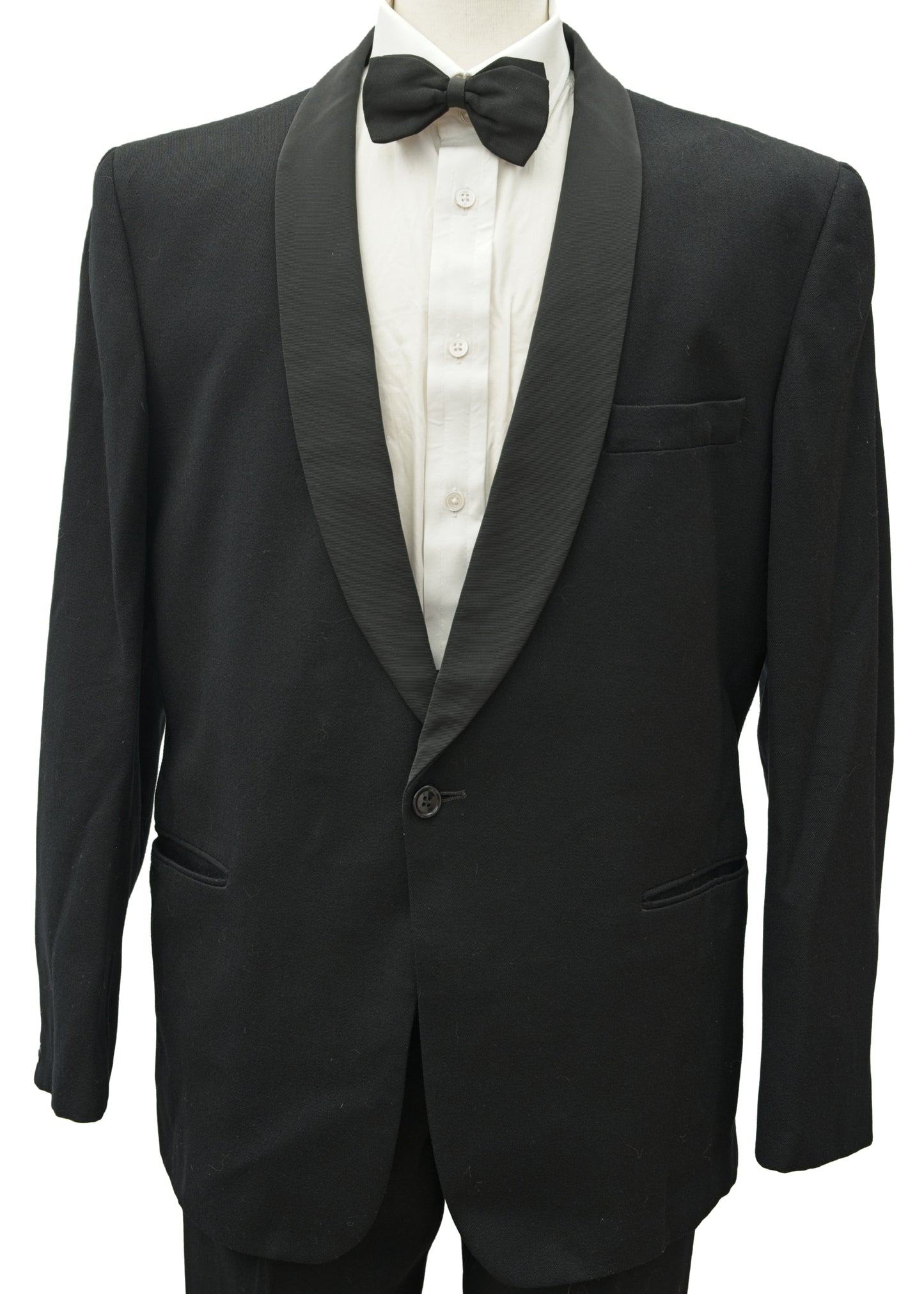 Vintage 60s Shawl Collar Tuxedo Dinner Jacket • Anderson 42"