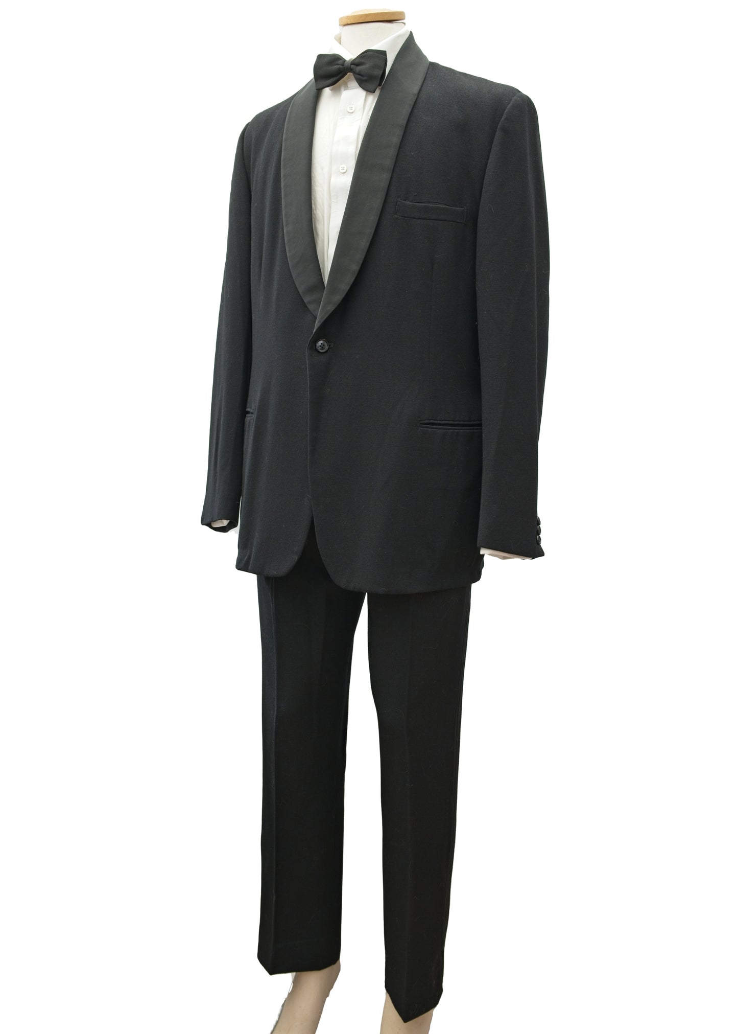 Men's vintage 1950s 2 Piece Shawl Collar Dinner Suit 42" Chest