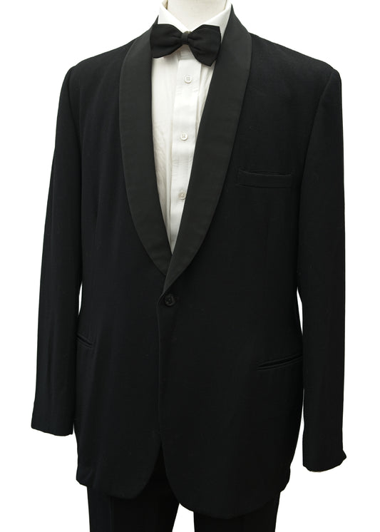Men's Vintage 1950s 2 Piece Shawl Collar Dinner Suit 42" Chest