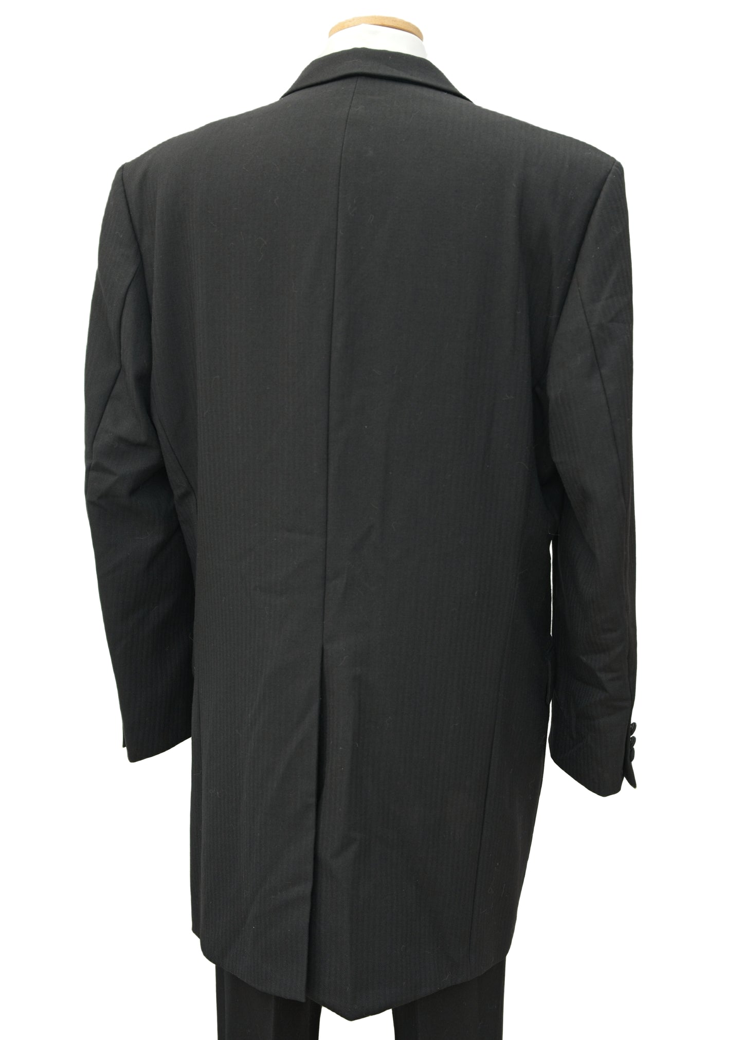 Mens Vintage Black Drape Frock Coat • Morning Coat • 42R Chest
