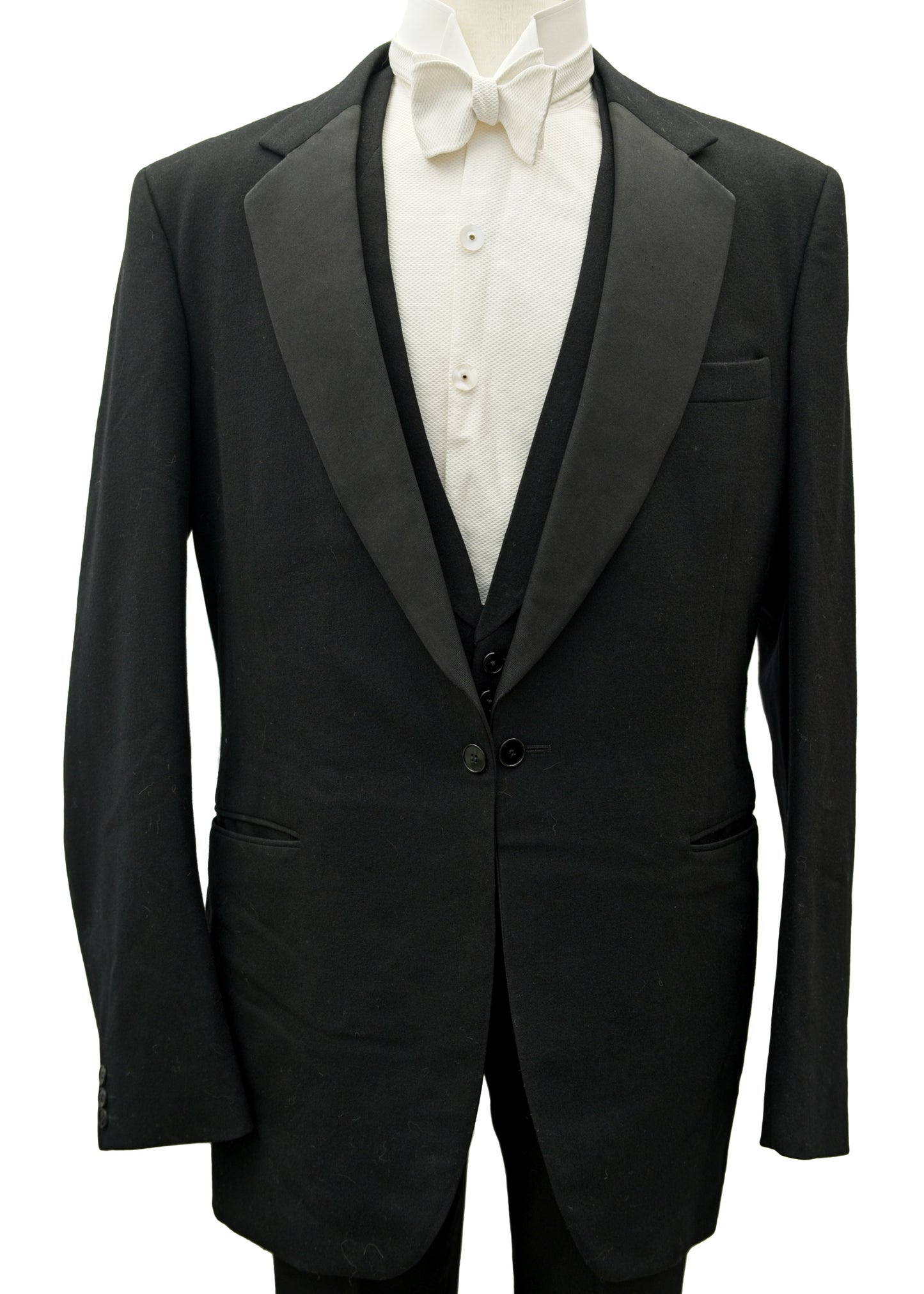 Men's Vintage 60s 3 Piece Tuxedo Dinner Suit 43" Long