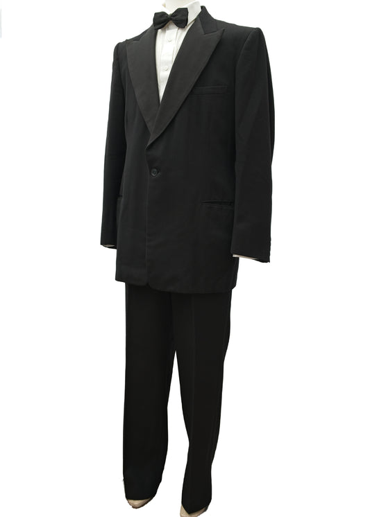 Men's 1950s Early Burton 2 Piece Dinner Suit 42/44" Chest 33" Leg