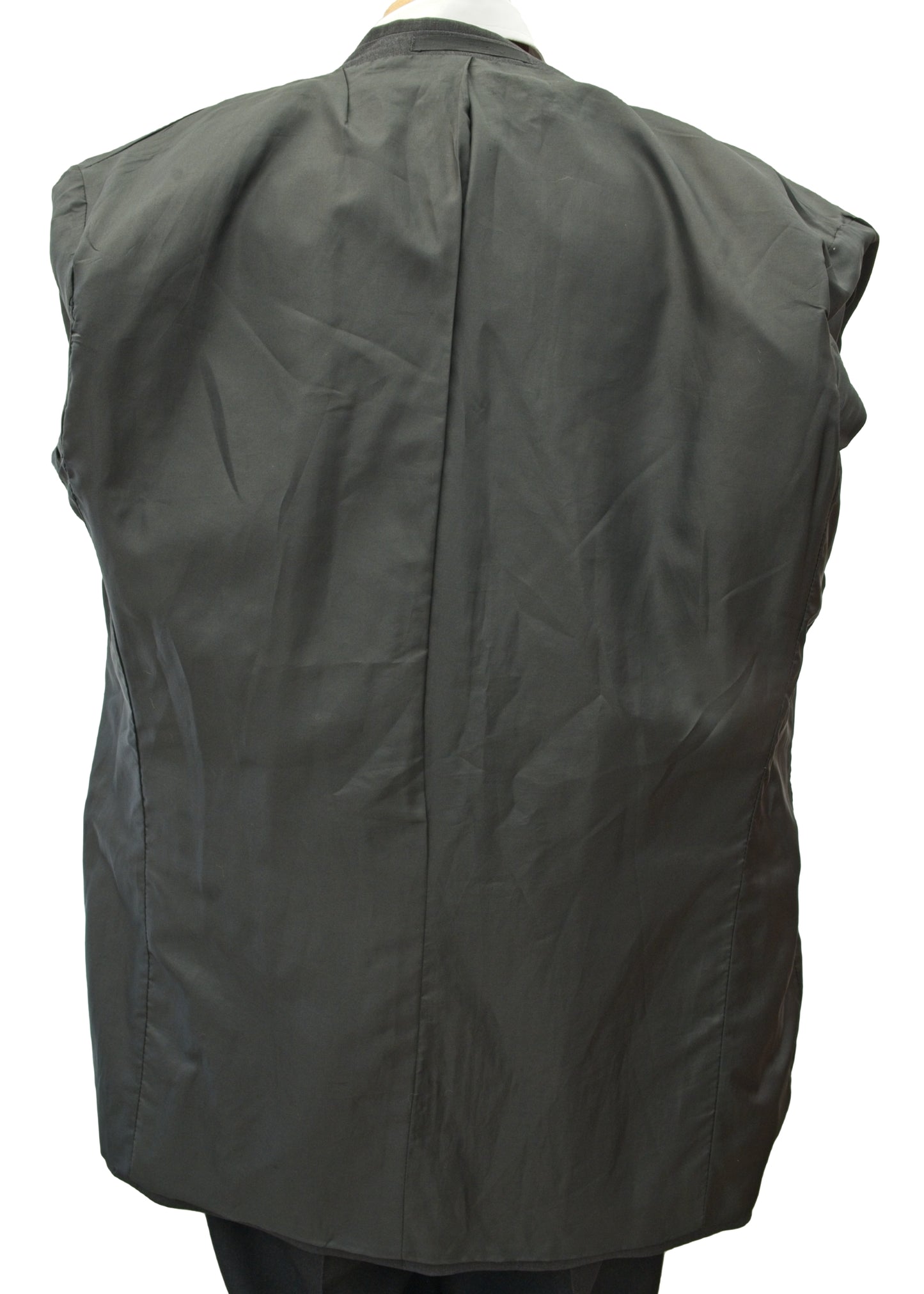 Men's Charcoal Double Breasted Jacket 44" Long • Marks & Spencer