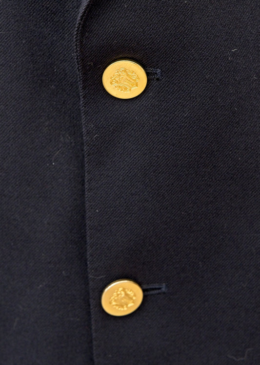 Vintage Magee Olympic Midnight Blue Blazer Gold Buttons • 44"
