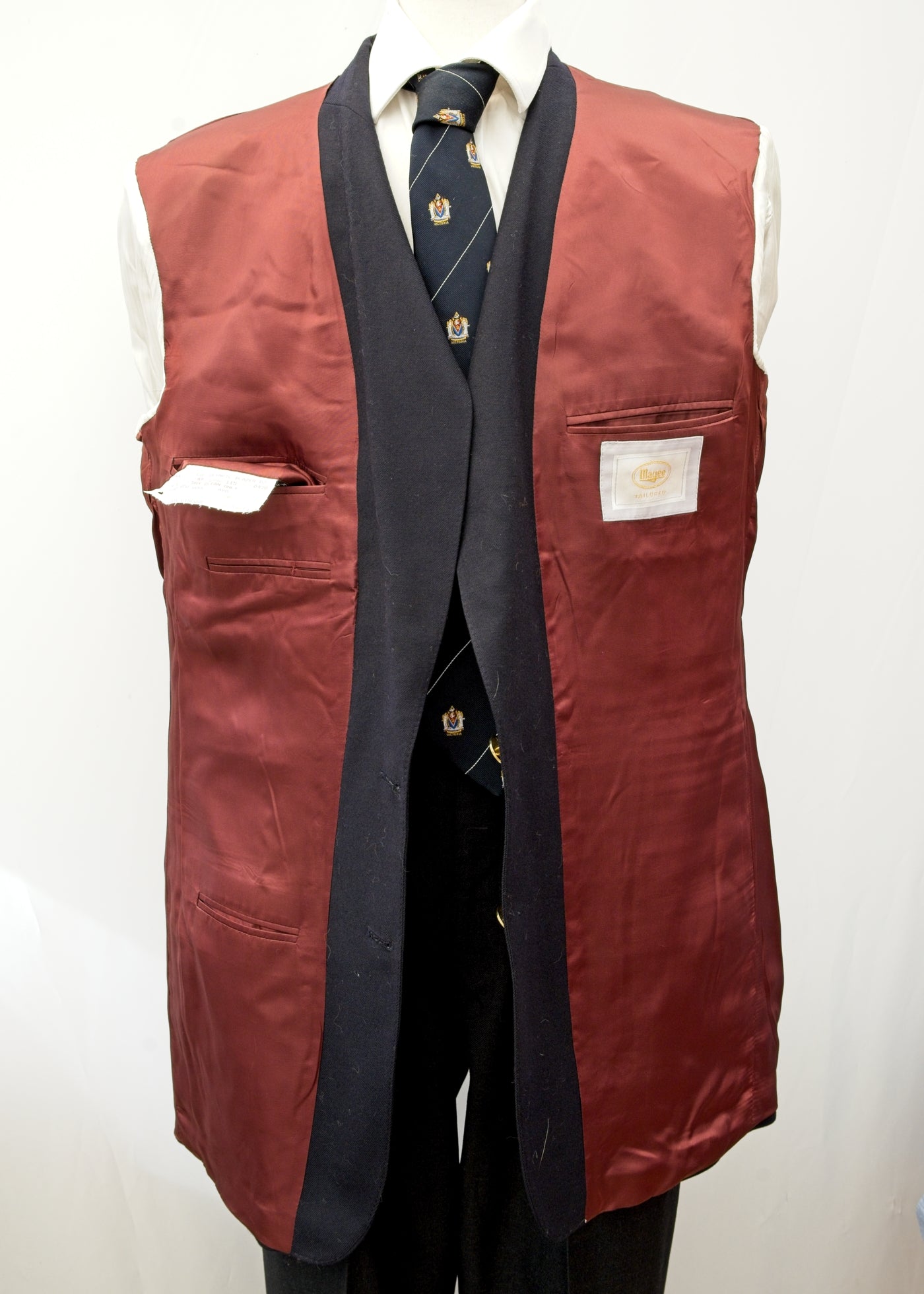 Vintage Magee Olympic Midnight Blue Blazer Gold Buttons • 44"