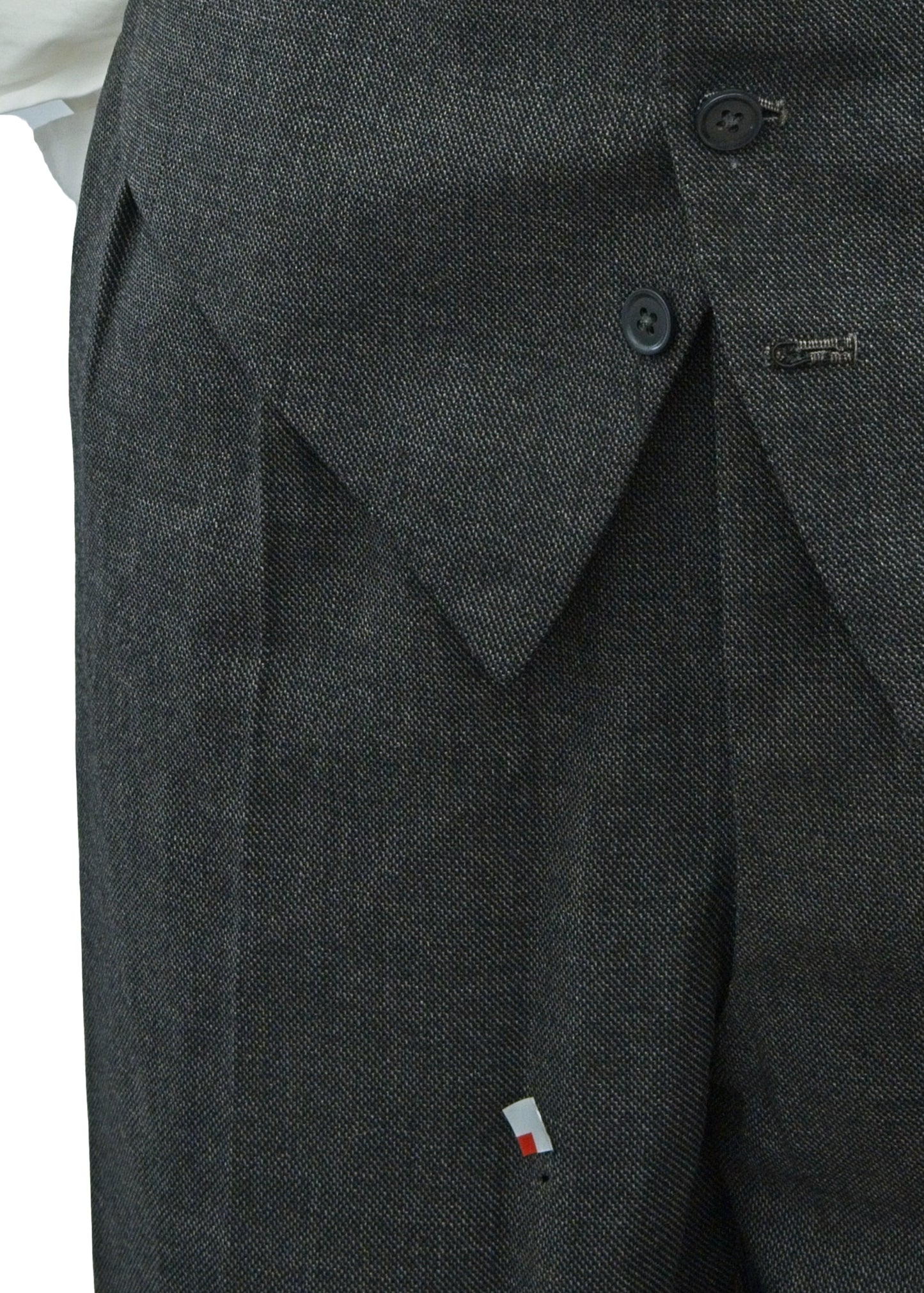 Vintage 1950s Men's Vintage Charcoal 3 Piece Suit 40”L