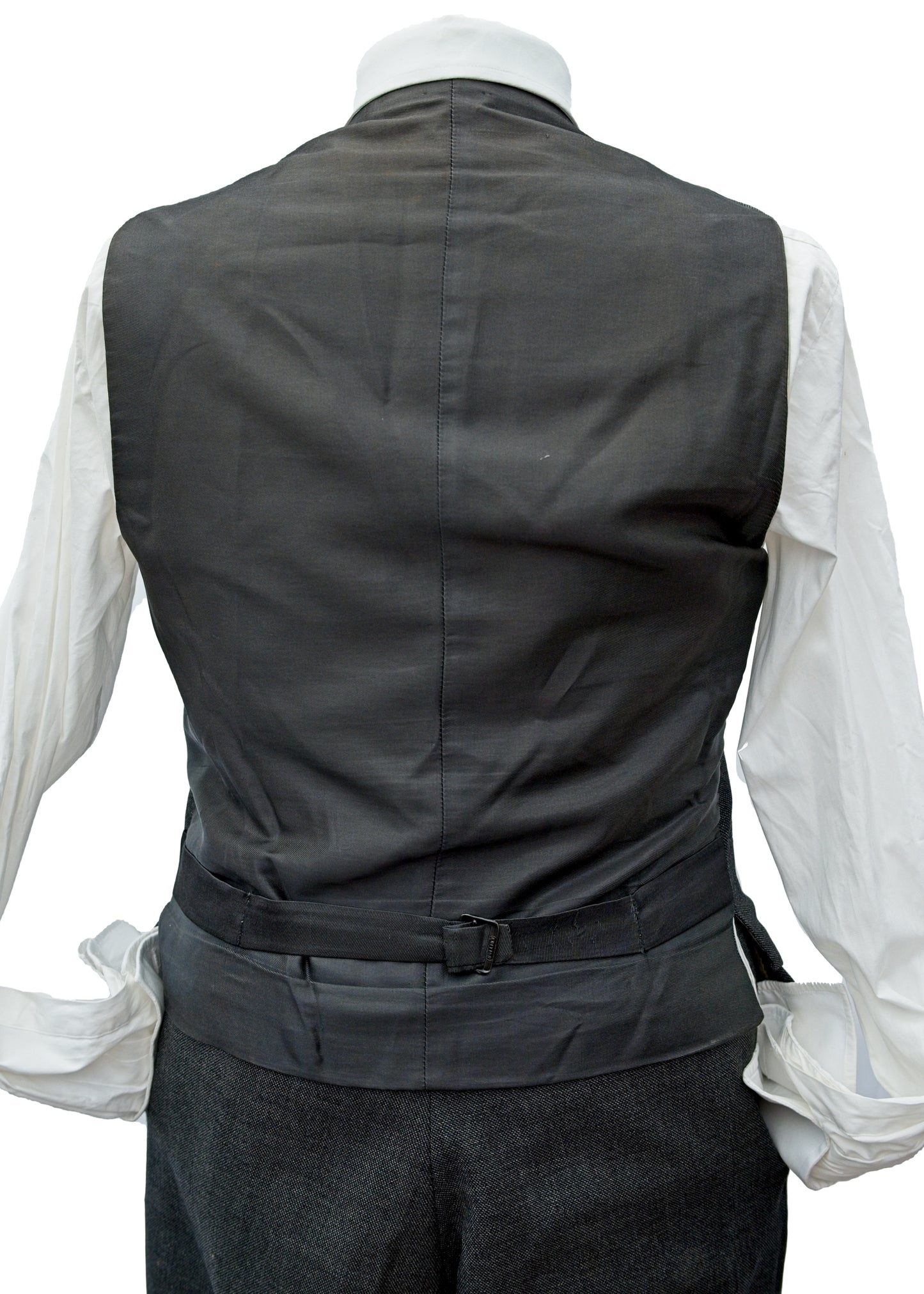 Vintage 1950s Men's Vintage Charcoal 3 Piece Suit 40”L