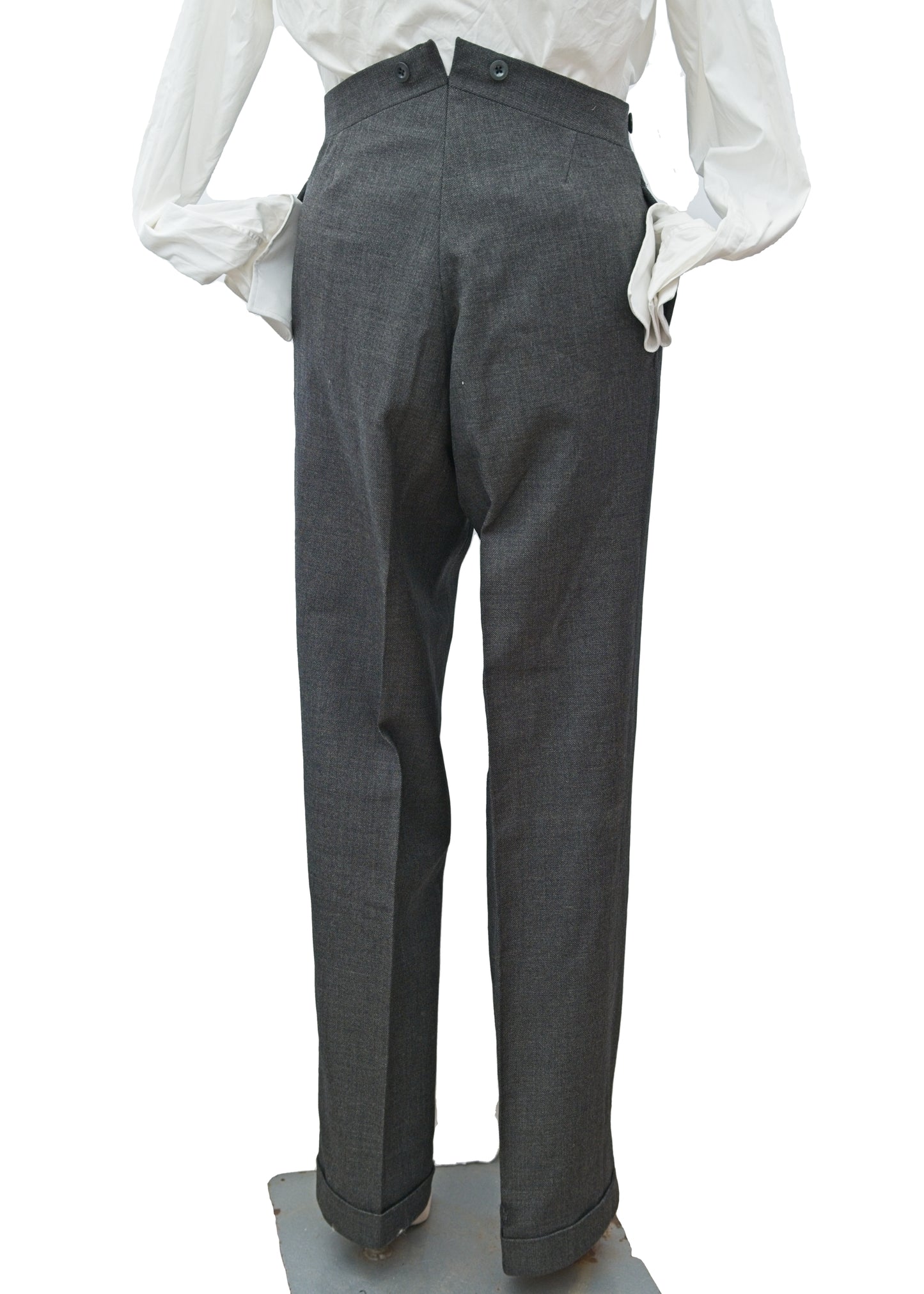 Vintage 1950s Men's Vintage Charcoal 3 Piece Suit 40”L