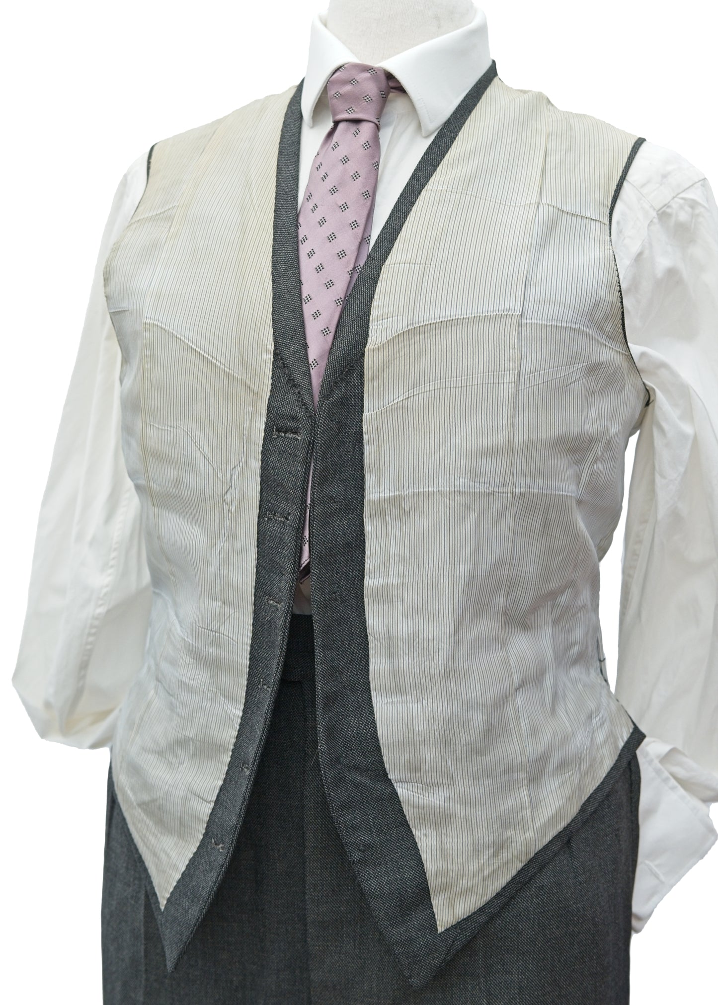 Vintage 1950s Men's Vintage Charcoal 3 Piece Suit 40”L