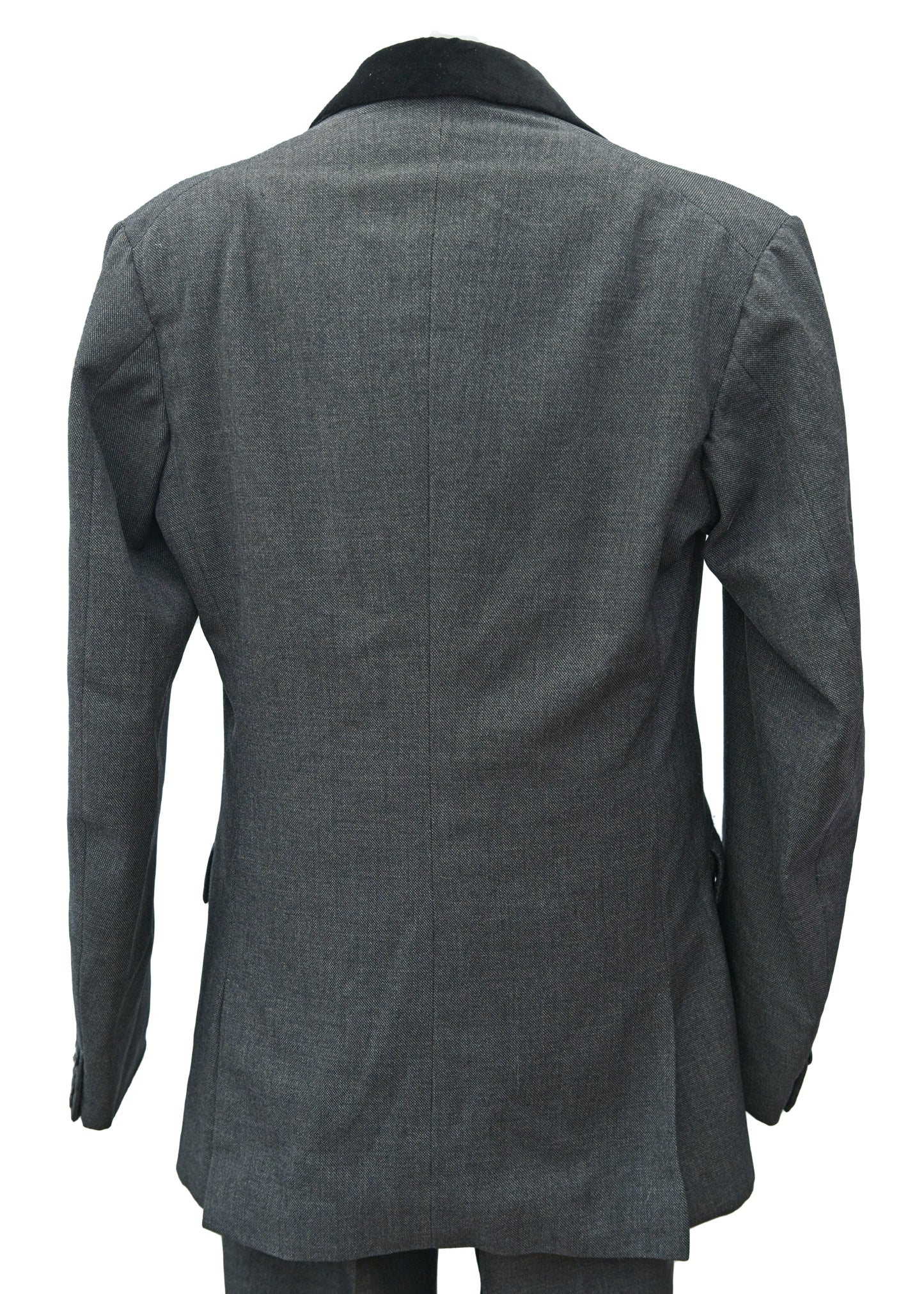 Vintage 1950s Men's Vintage Charcoal 3 Piece Suit 40”L
