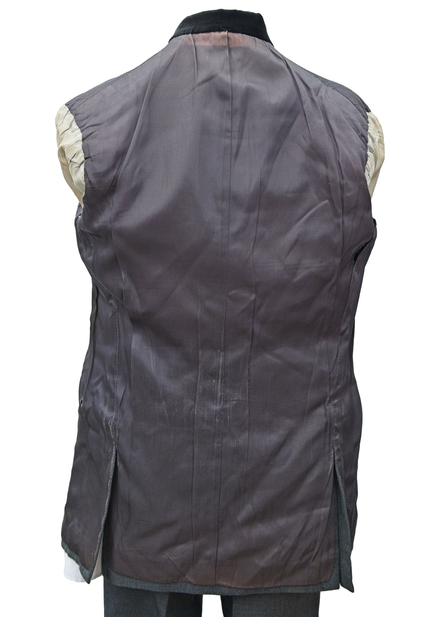 Vintage 1950s Men's Vintage Charcoal 3 Piece Suit 40”L