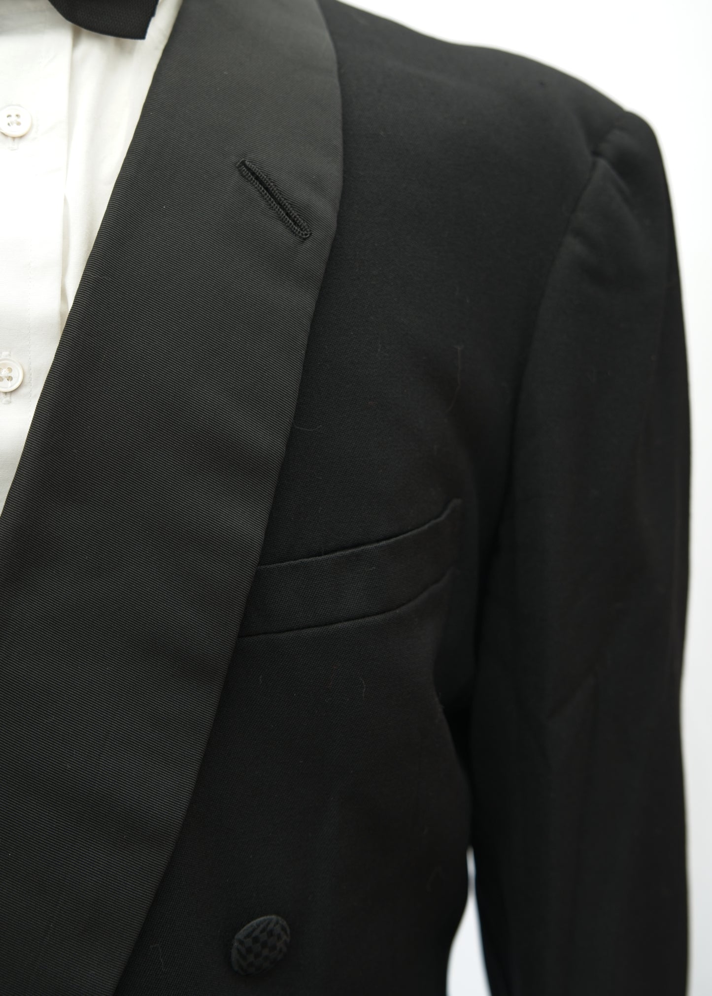 1930s Vintage Double Breasted Tuxedo Dinner Jacket • Welsh & Jefferies 44"