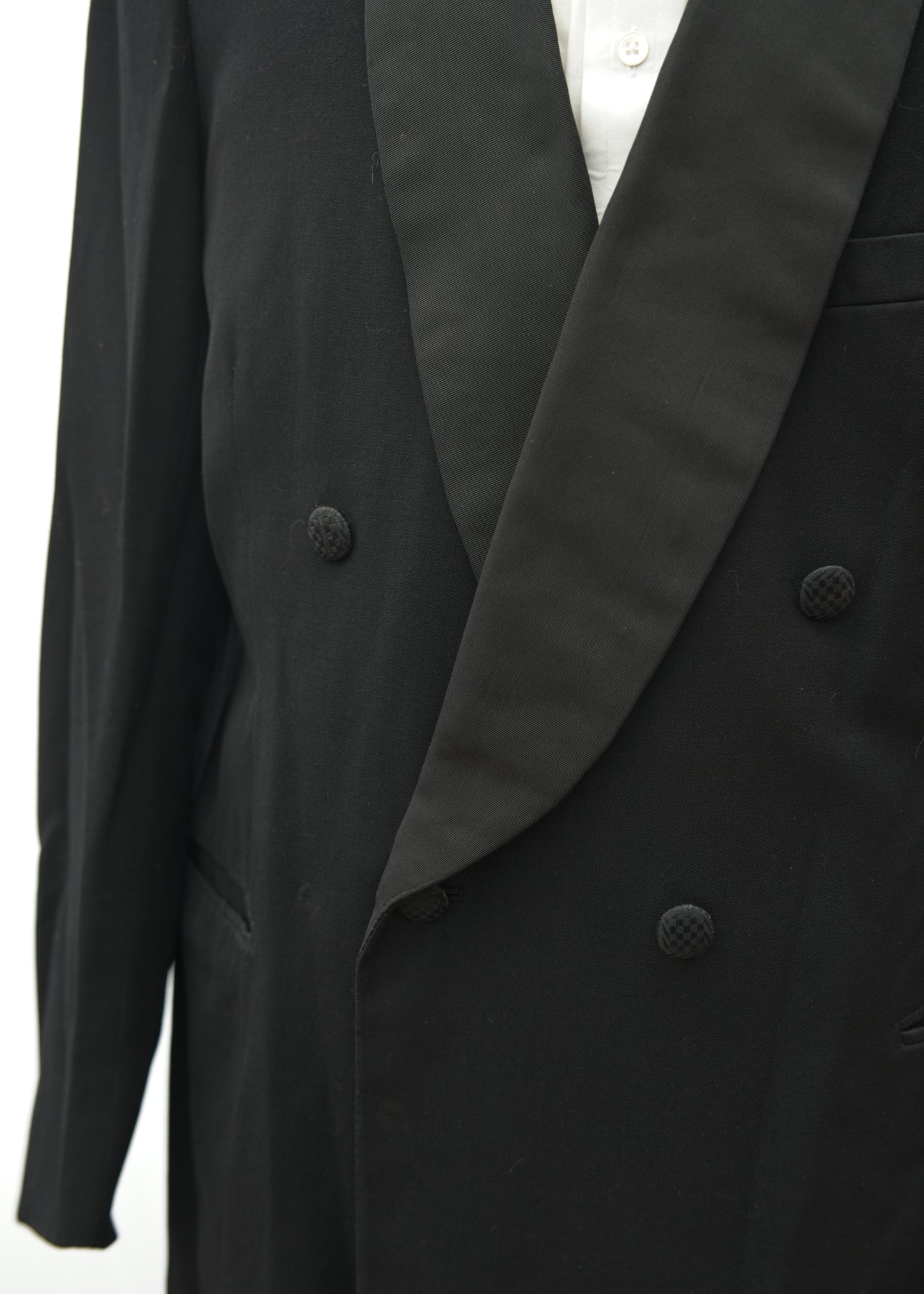 1930s Vintage Double Breasted Tuxedo Dinner Jacket • Welsh & Jefferies 44"