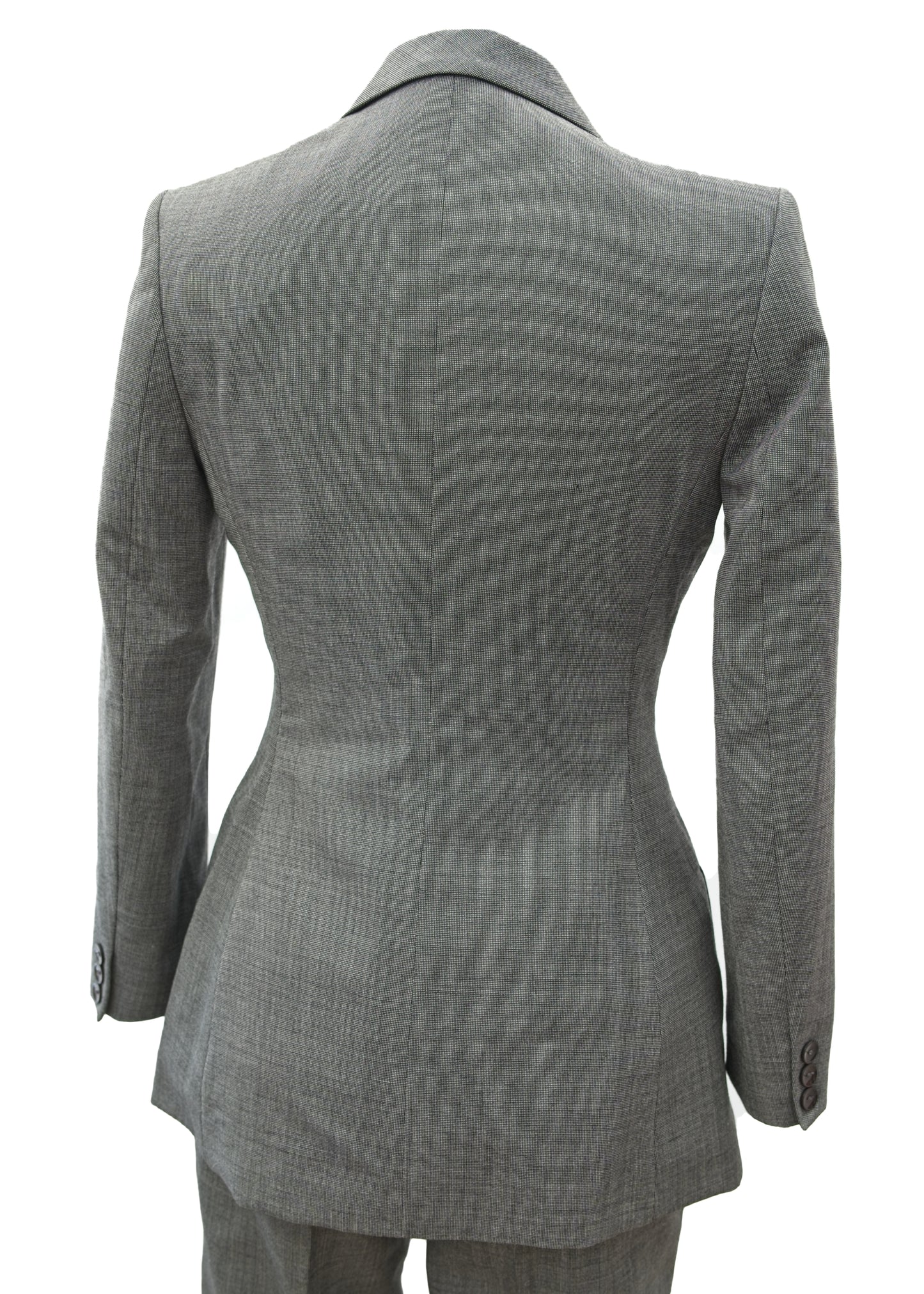 Vintage 90s Women's Grey Trouser Suit • Next • Size 8 Petite