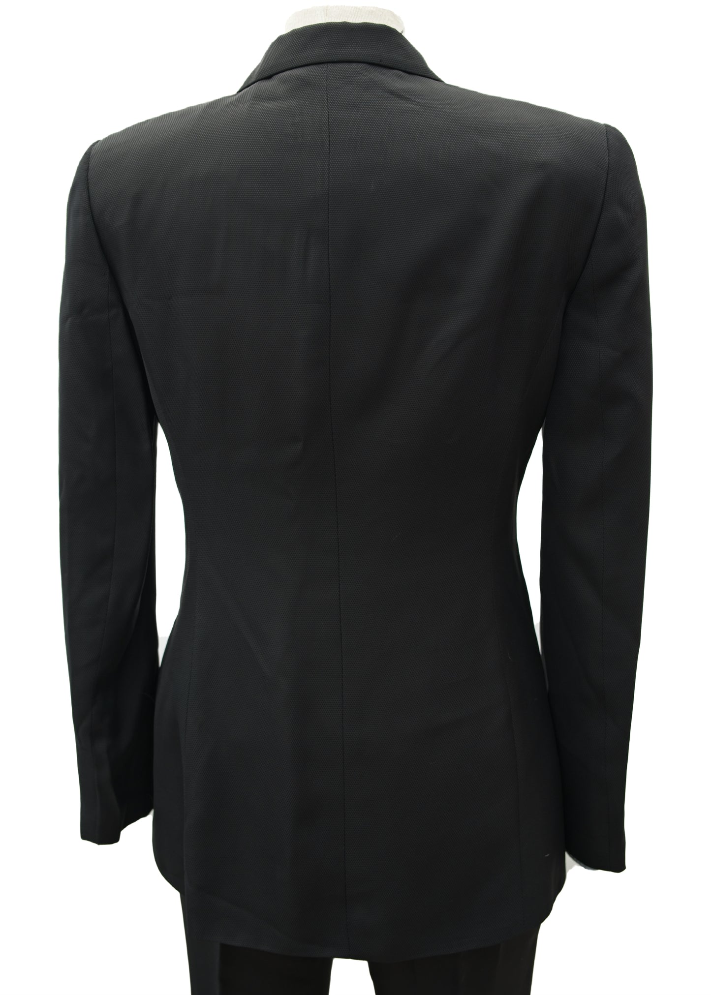 Vintage 90s Women's Charcoal Grey Trouser Suit • Stigliani • Size 8/10