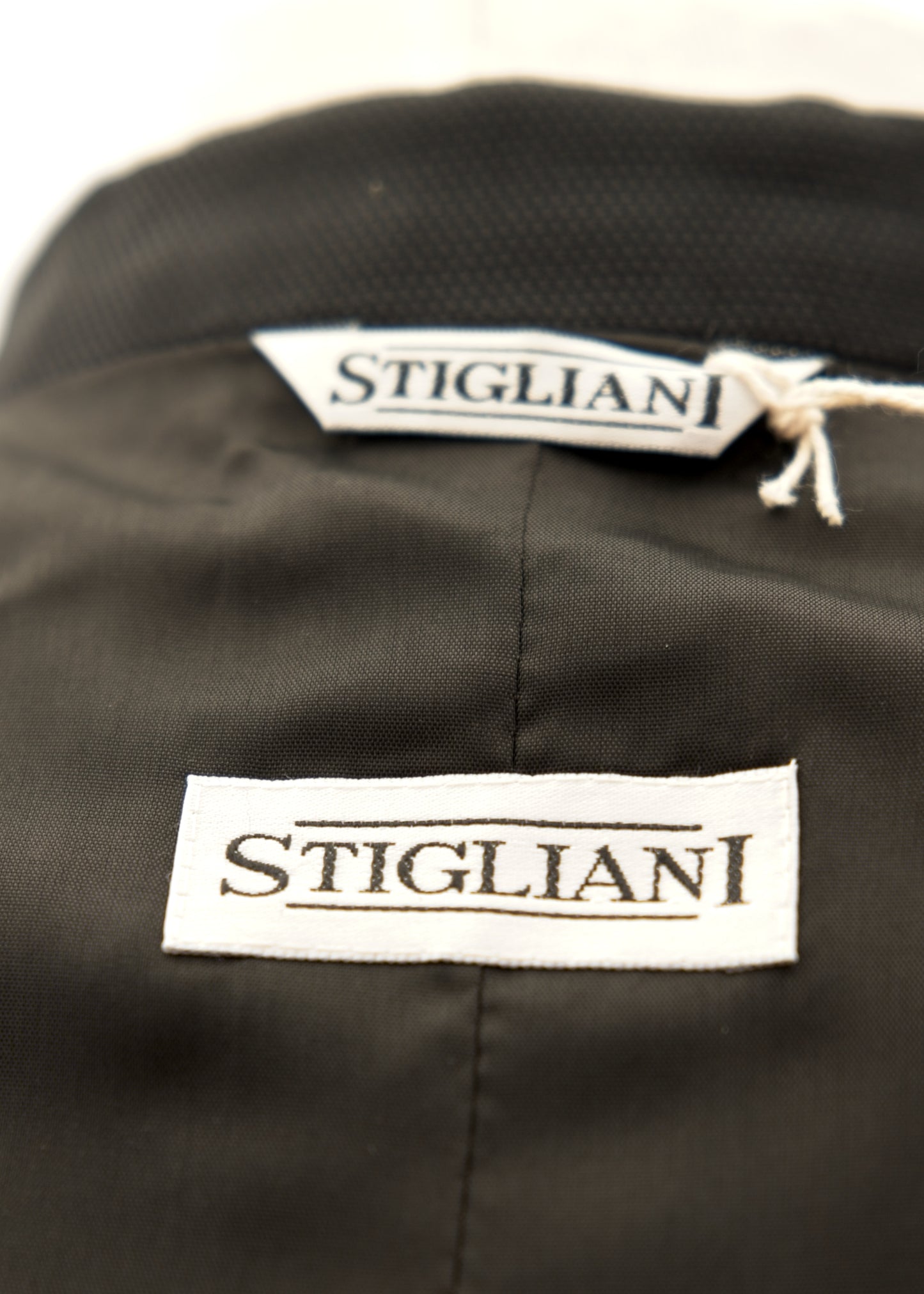 Vintage 90s Women's Charcoal Grey Trouser Suit • Stigliani • Size 8/10