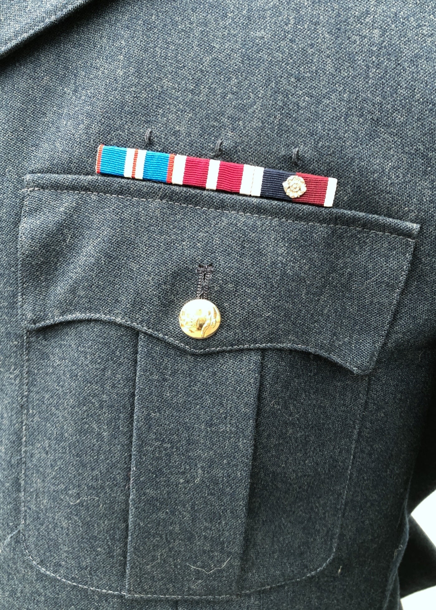 Vintage 90s RAF Officer’s No.1 Dress Uniform Tunic • WWII Medal Ribbons