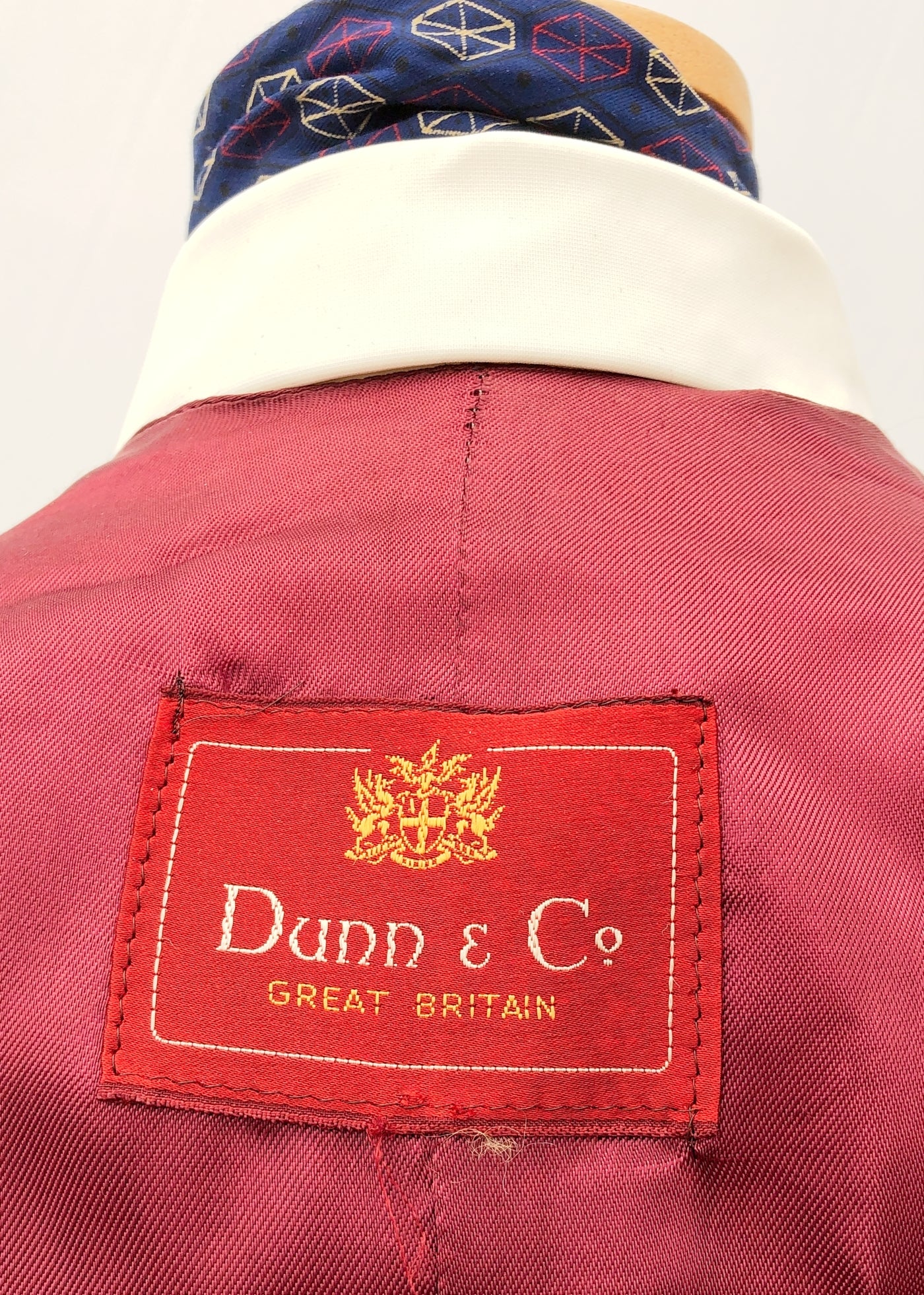 Men's Burgundy Brocade Steampunk Waistcoat Vest • 38" • Dunn & Co