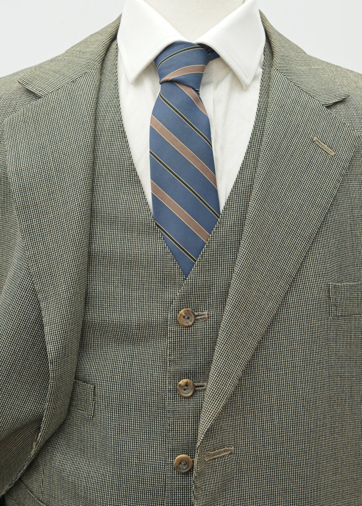 Vintage 1960s Men's Vintage Grey 3 Piece Suit 44-46”L