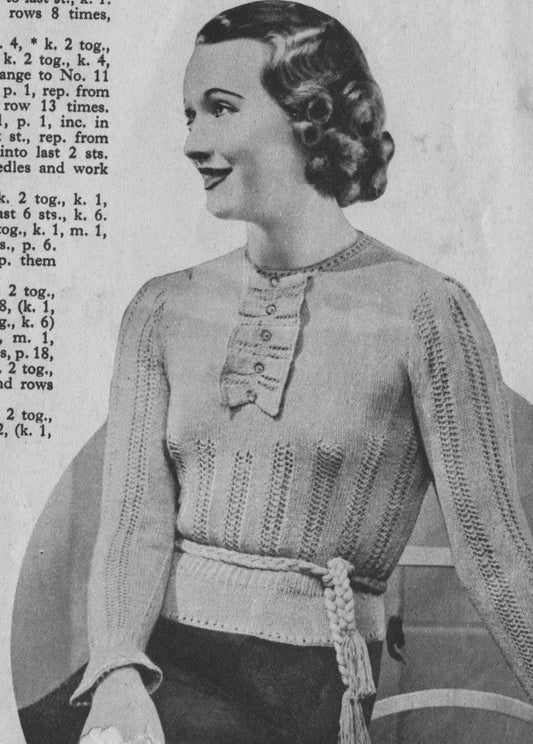 1930s Home Notes Knitting Pattern Booklet • 16 Pages