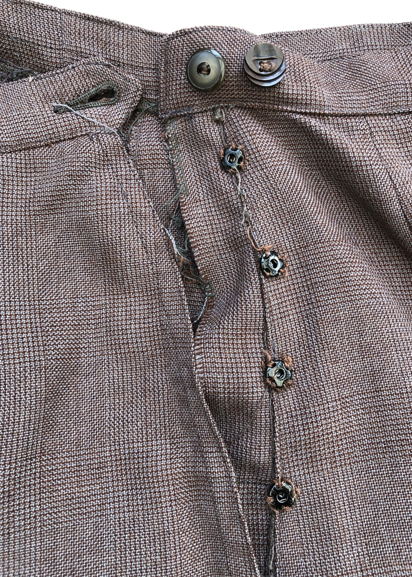 Women's 50s Vintage Brown Check Tailored Skirt Suit • John Collier