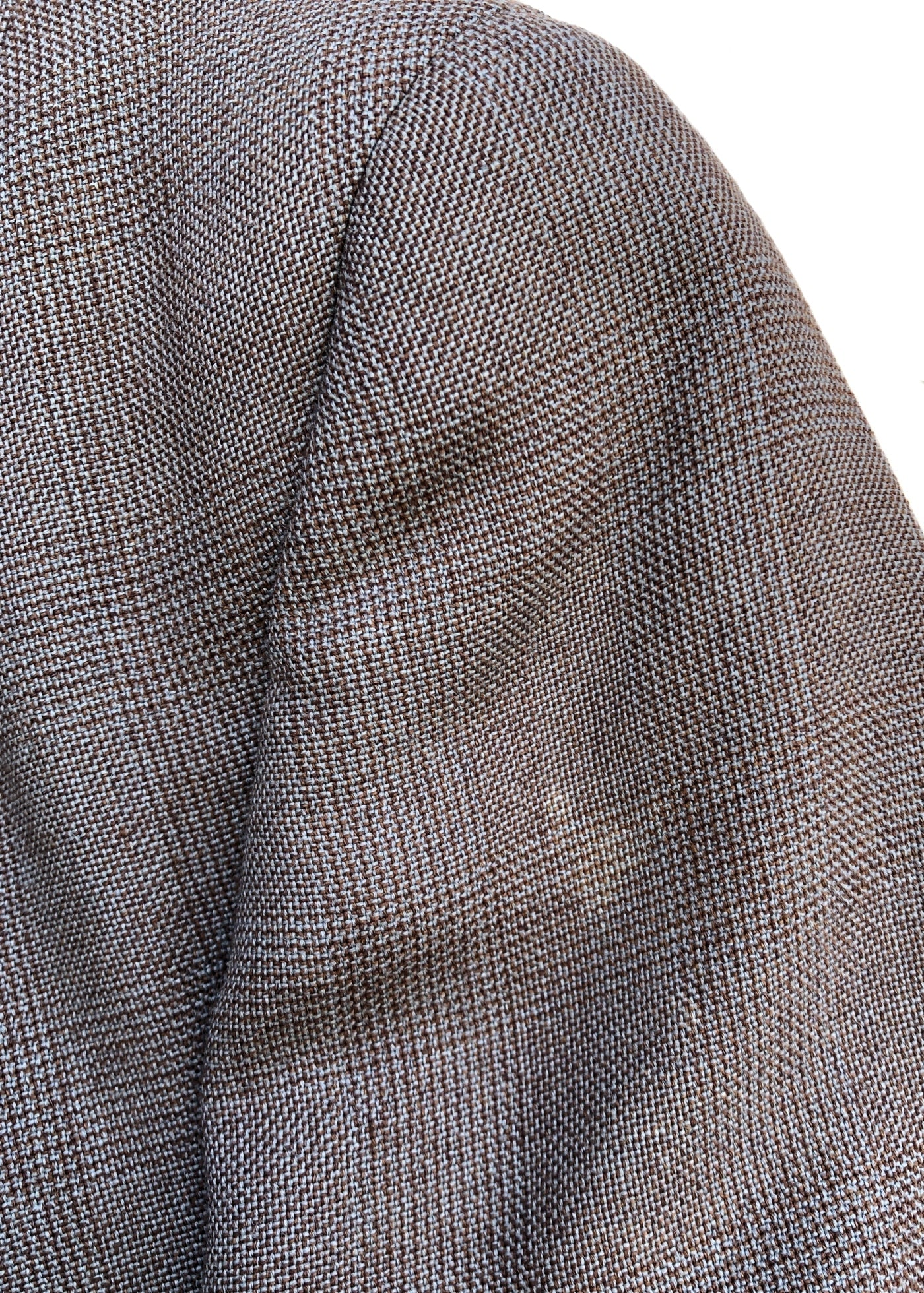 Women's 50s Vintage Brown Check Tailored Skirt Suit • John Collier