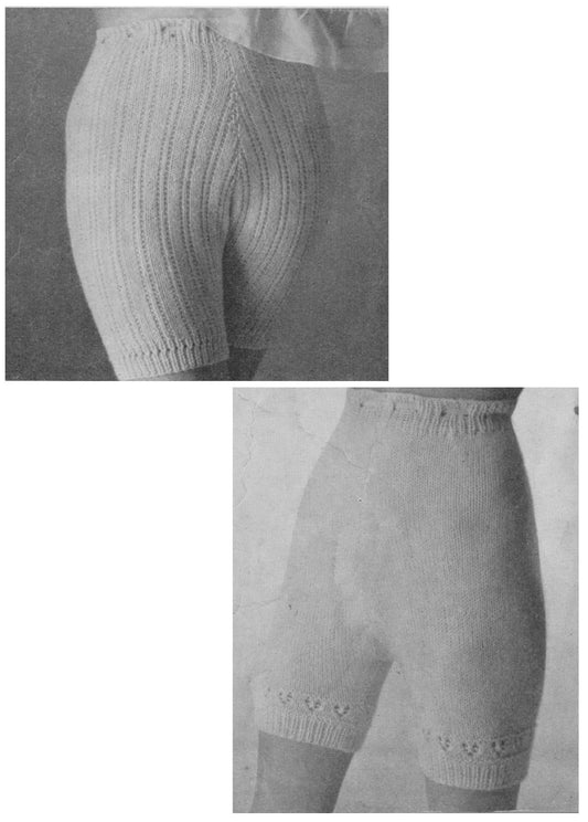 1940s Patons #488C Knitted Underwear Pattern Booklet • 36" - 38"