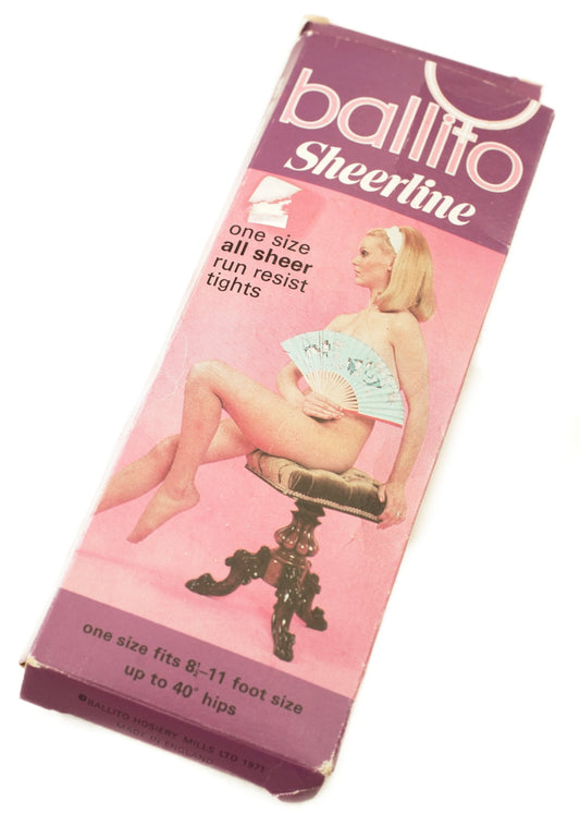 vintage 70s ballito sheeline tights