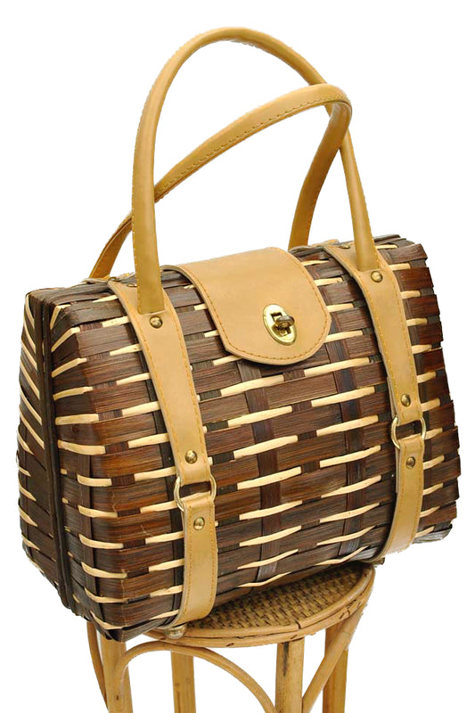 Vintage Bamboo Wicker Handbag