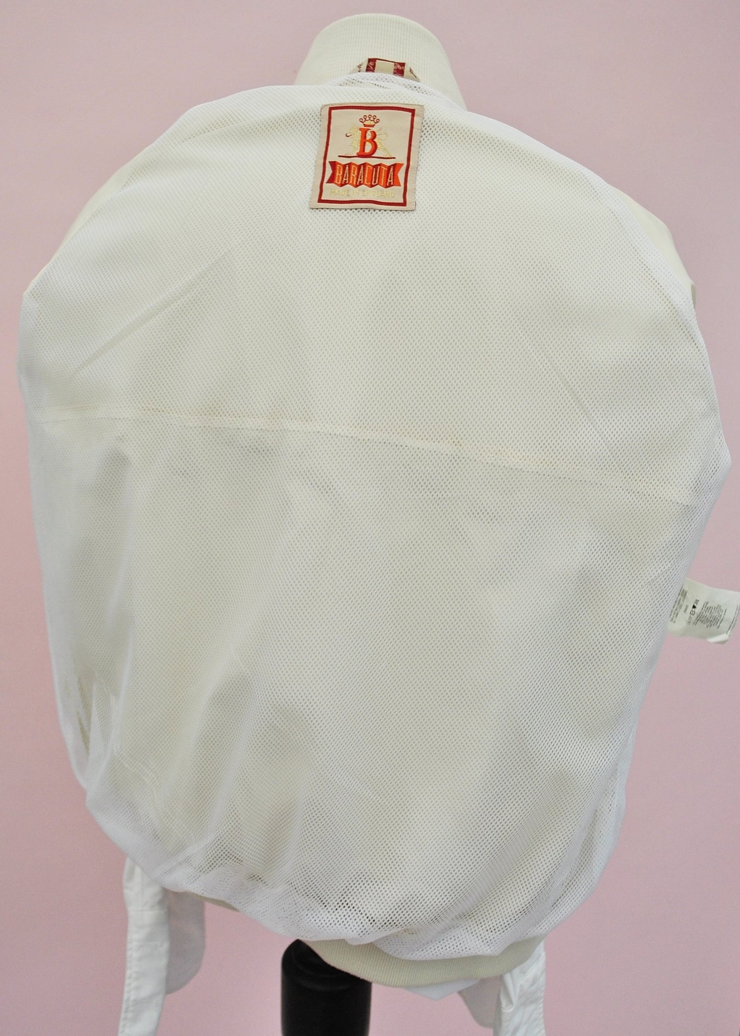 Vintage Mod Baracuta G9 Harrington Bomber Jacket in Ivory colour