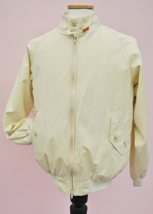 Vintage Mod Baracuta G9 Harrington Bomber Jacket in Ivory colour