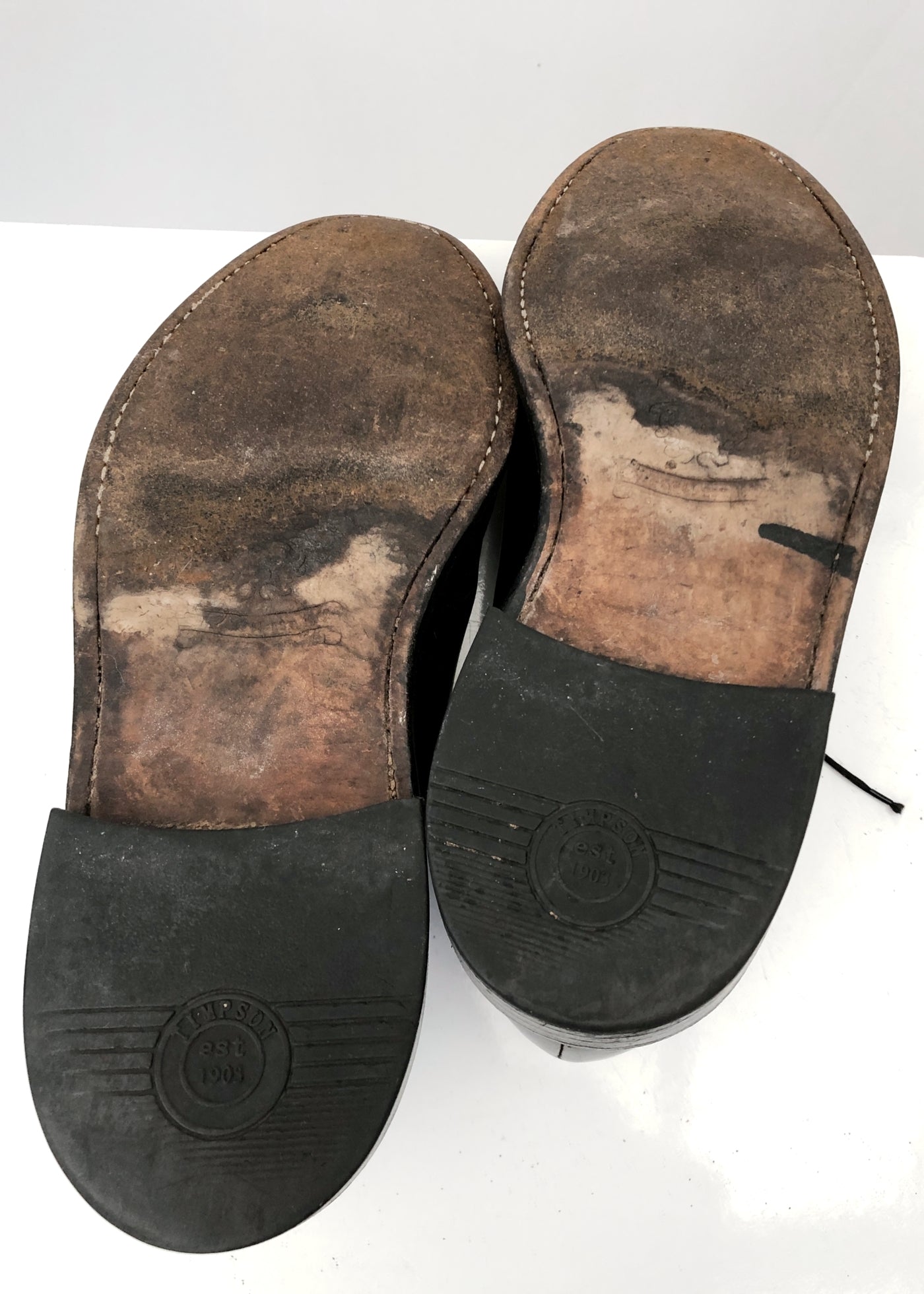 Men's Vintage Black Leather Oxford Lace Up Shoes • Jones Bootmaker