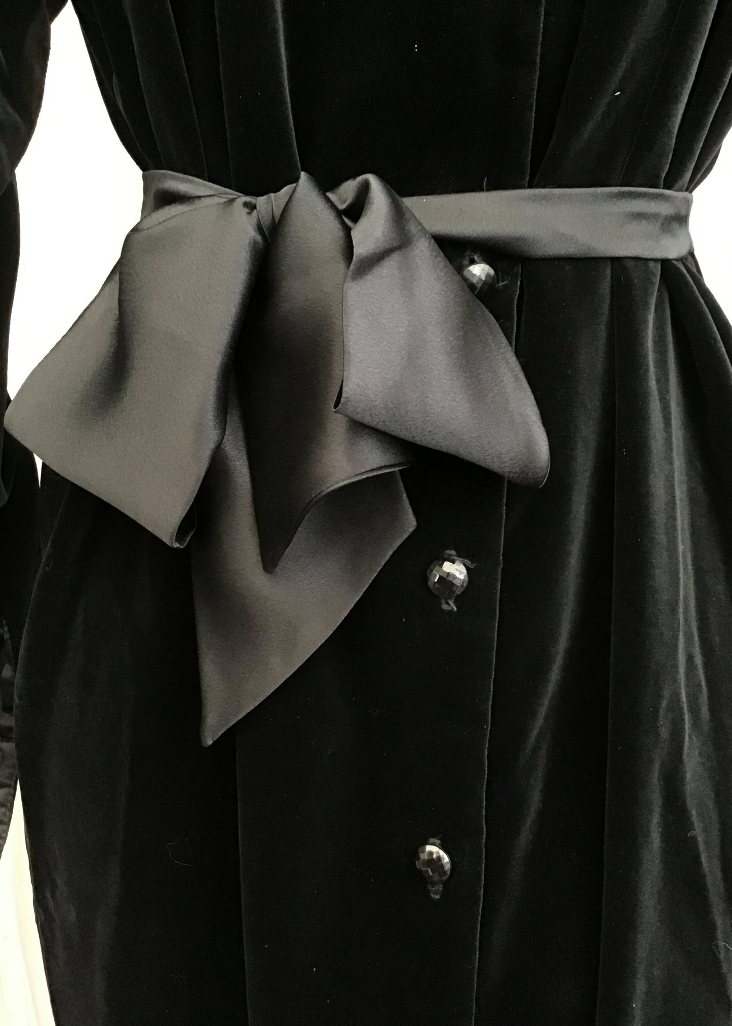 Vintage Black Velvet Cocktail Dress • Country Casuals