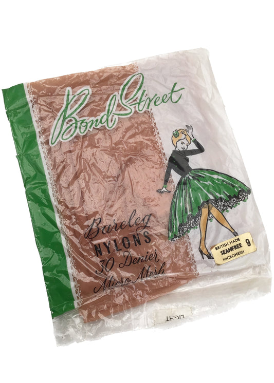 vintage 1950s micromesh stockings by bond street
