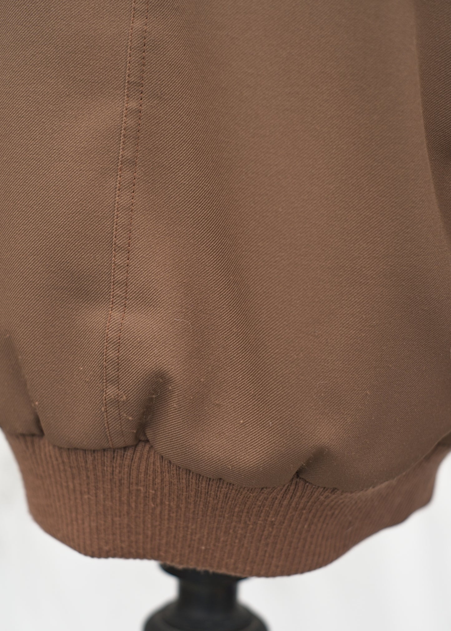 Men's Vintage Brown Zipped Sports Jacket with Piping • 38" - 40"