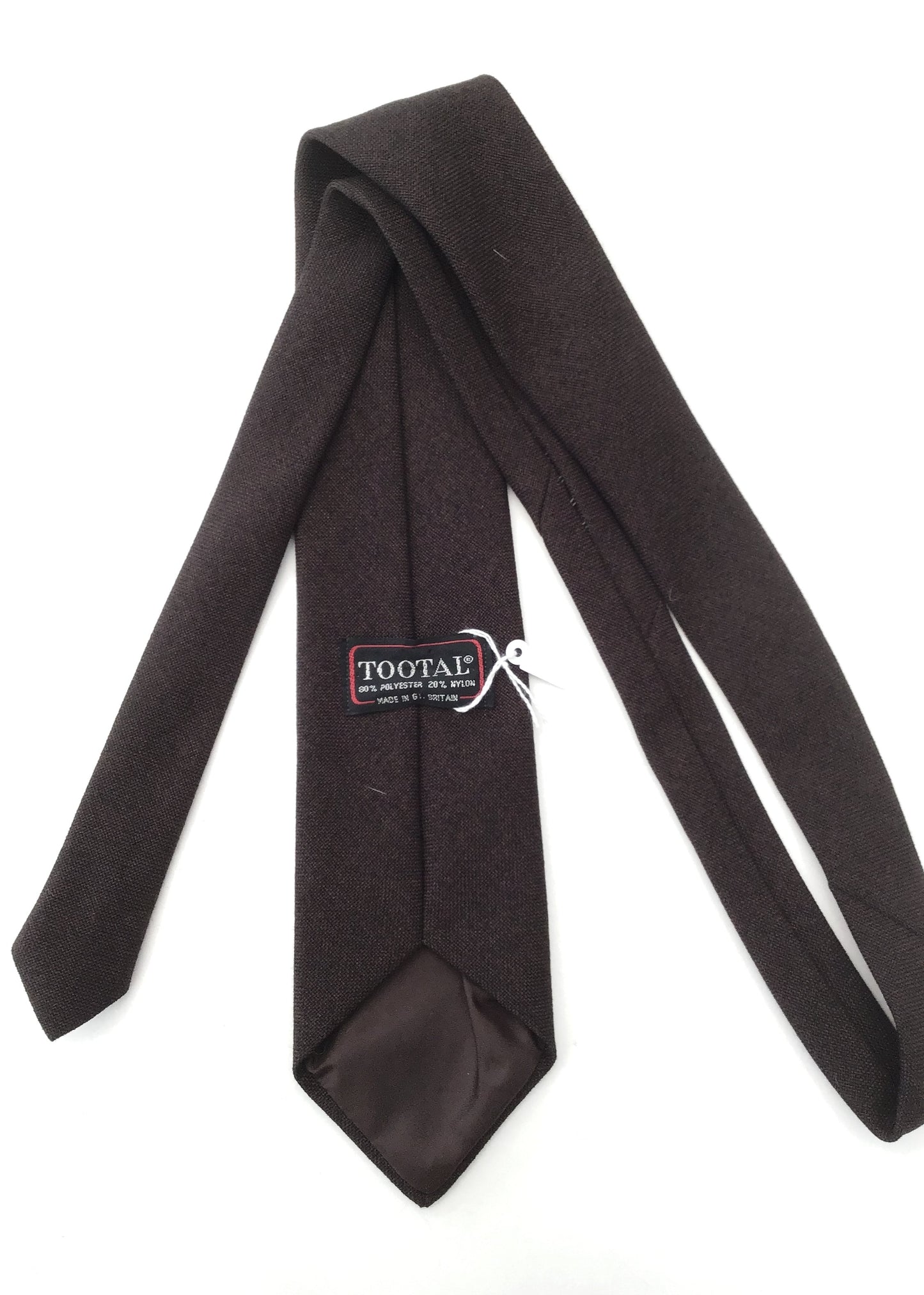 Vintage 1970s Brown Tootal Neck Tie