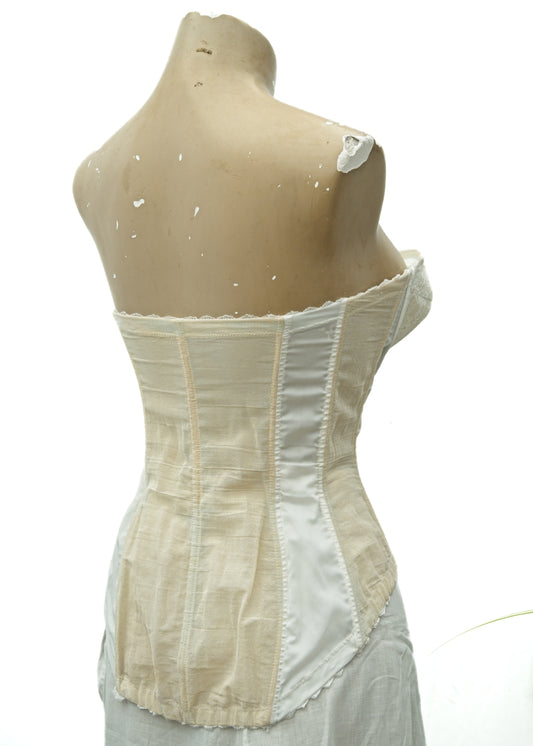1950s Vintage Longline Corselette Bustier • A Stein & Co