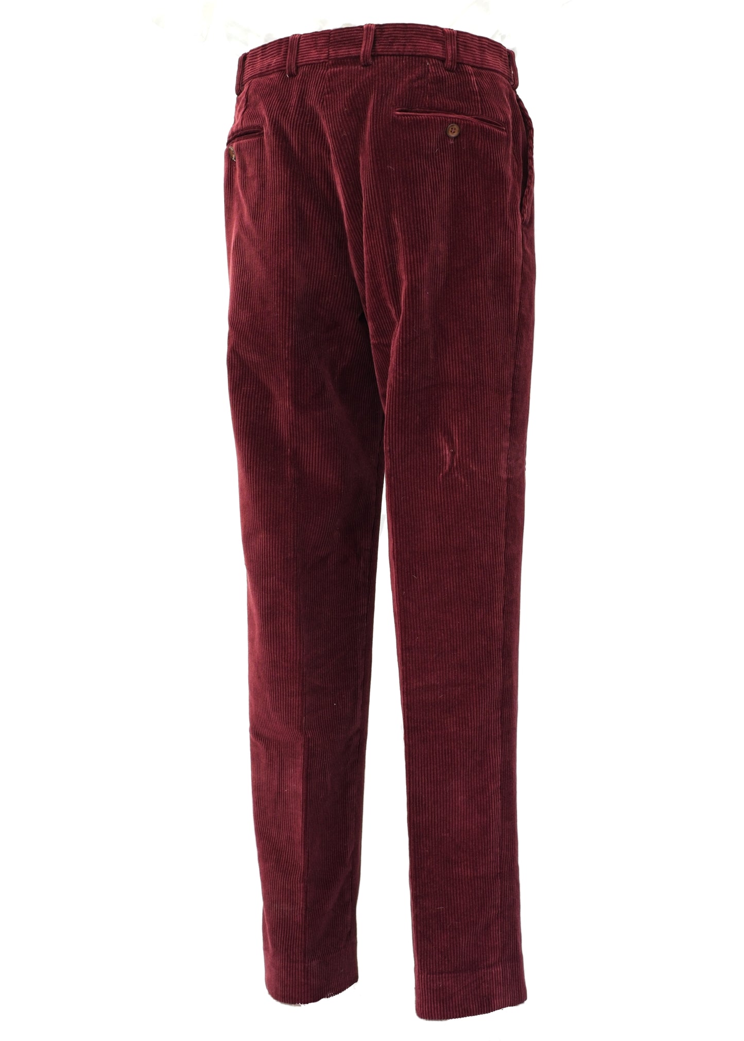 Burgundy Wine Chunky Corduroy Country Trousers by Magee