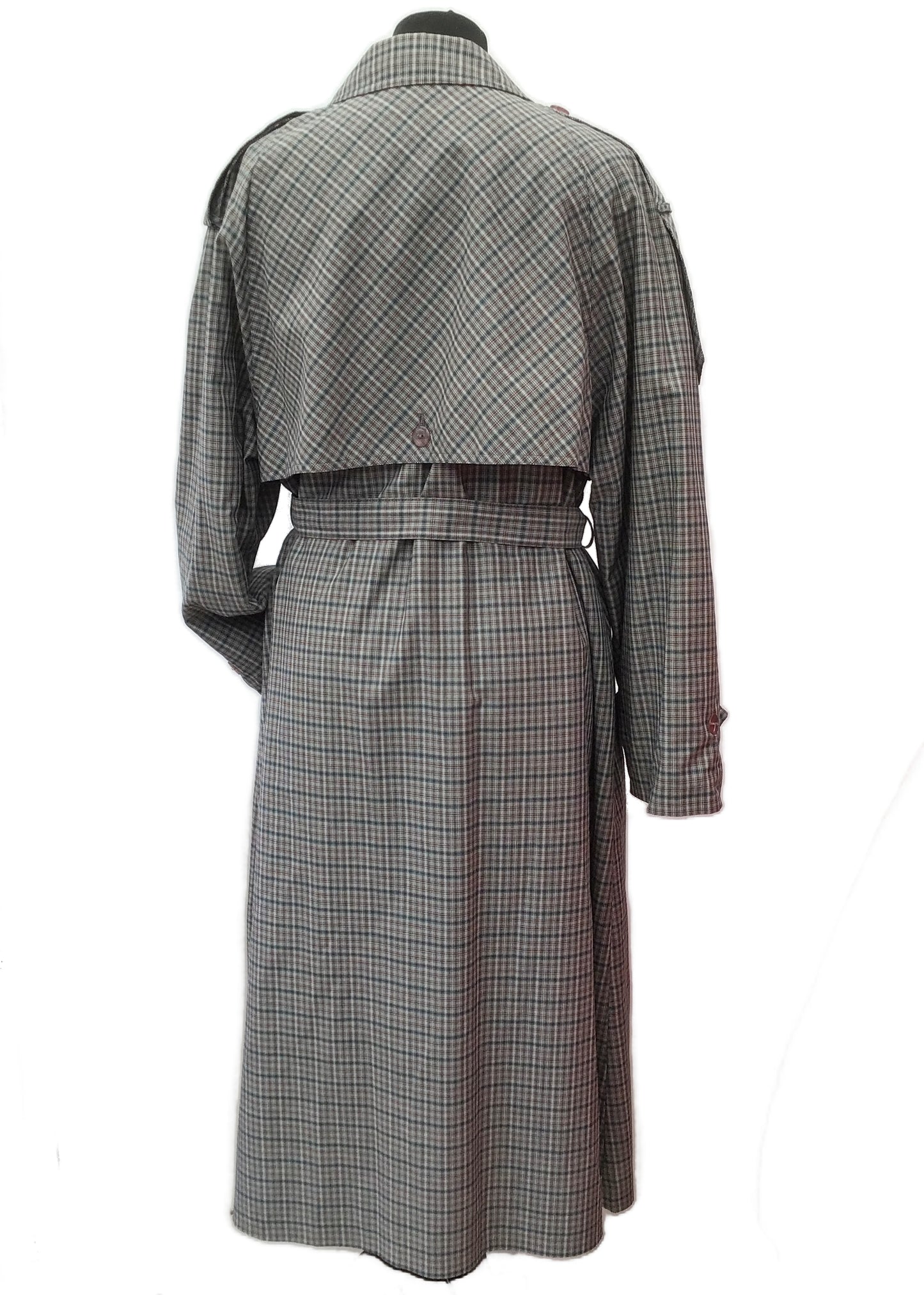 90s Grey Check Dannimac Trench Coat • Royale Collection